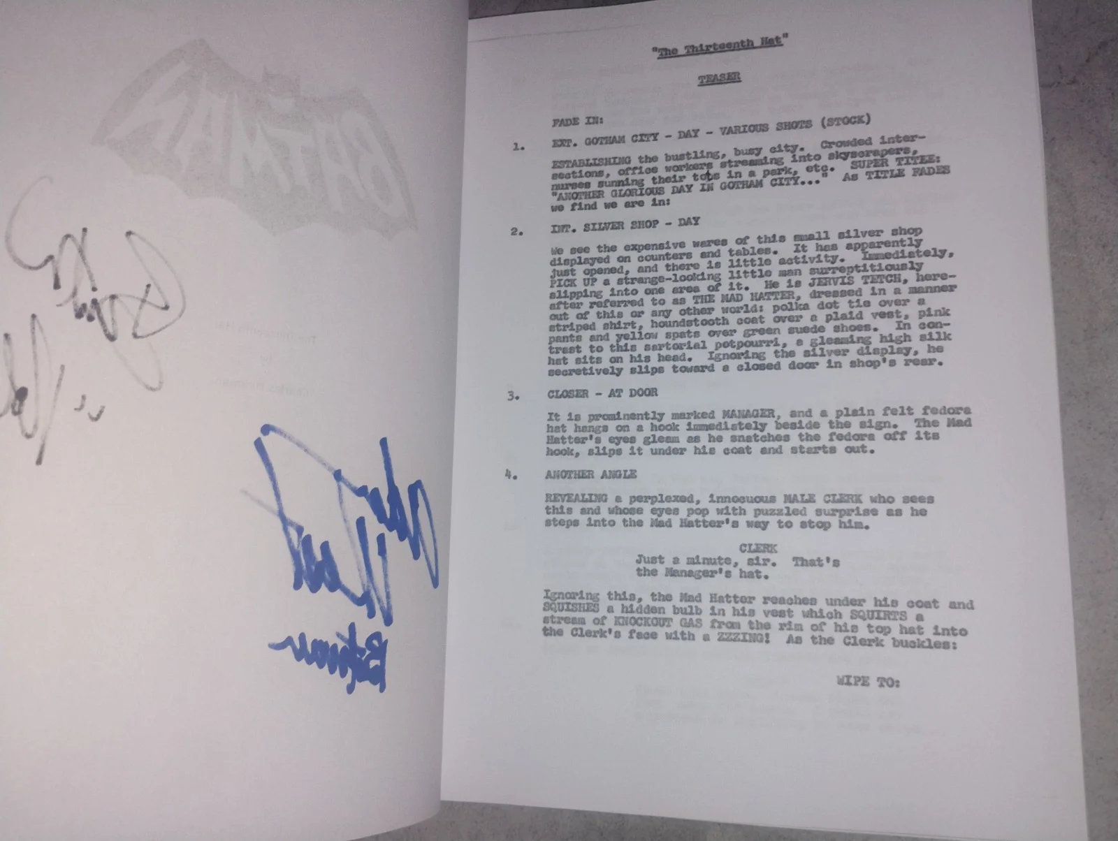 Adam West & Burt Ward Hand Signed Batman Script COA - NO US TARIFFS, image 5