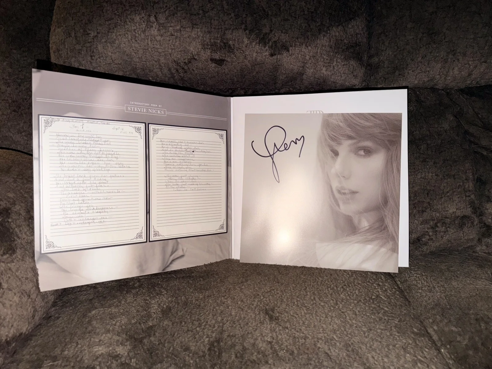 Taylor Swift 'The Tortured Poets Department’ Manuscript Vinyl Hand-Signed Insert, image 2