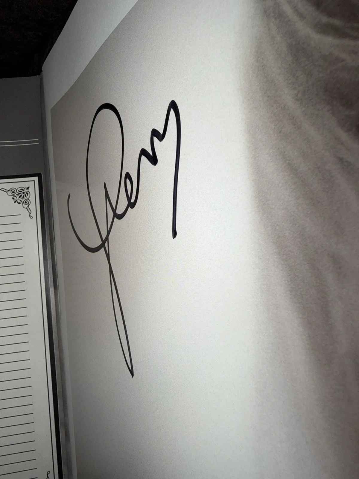 Taylor Swift 'The Tortured Poets Department’ Manuscript Vinyl Hand-Signed Insert, image 3