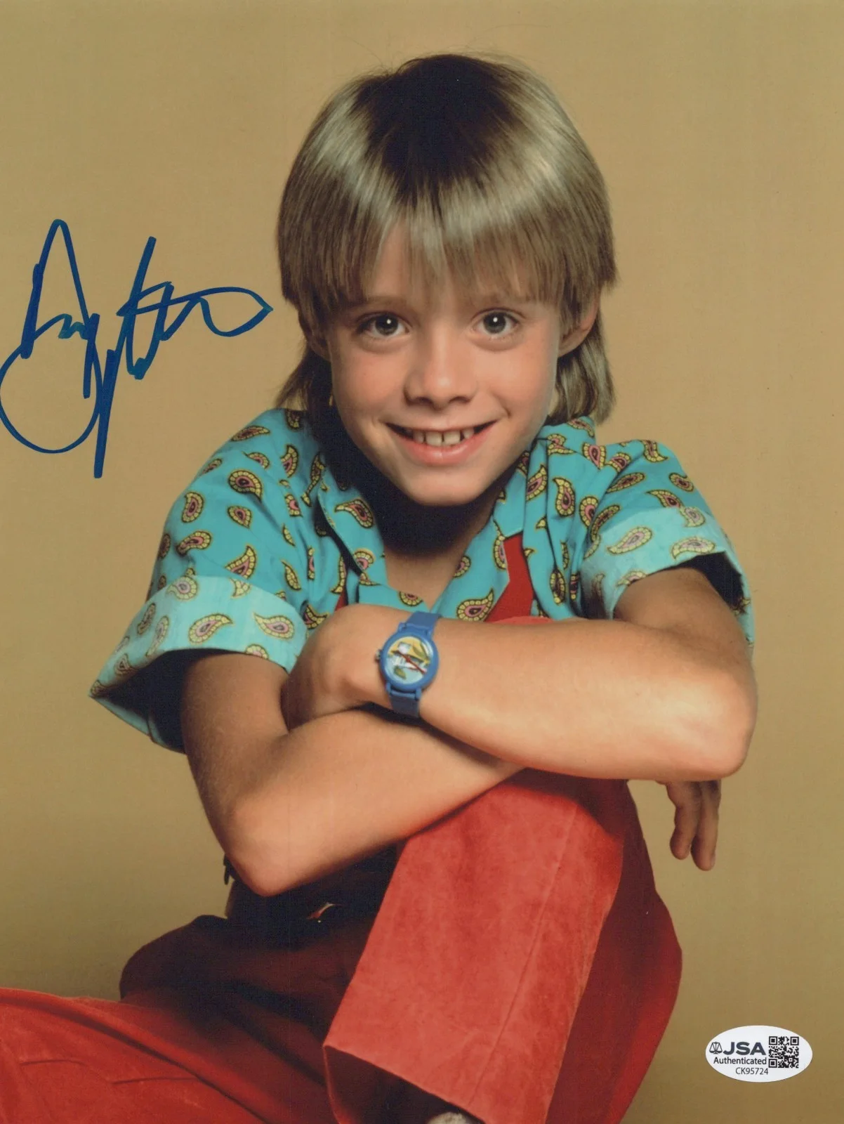 DANNY PINTAURO — DANNY PINTAURO Signed WHO'S THE BOSS? 8x10 Photo JONATHAN Autograph JSA COA CERT