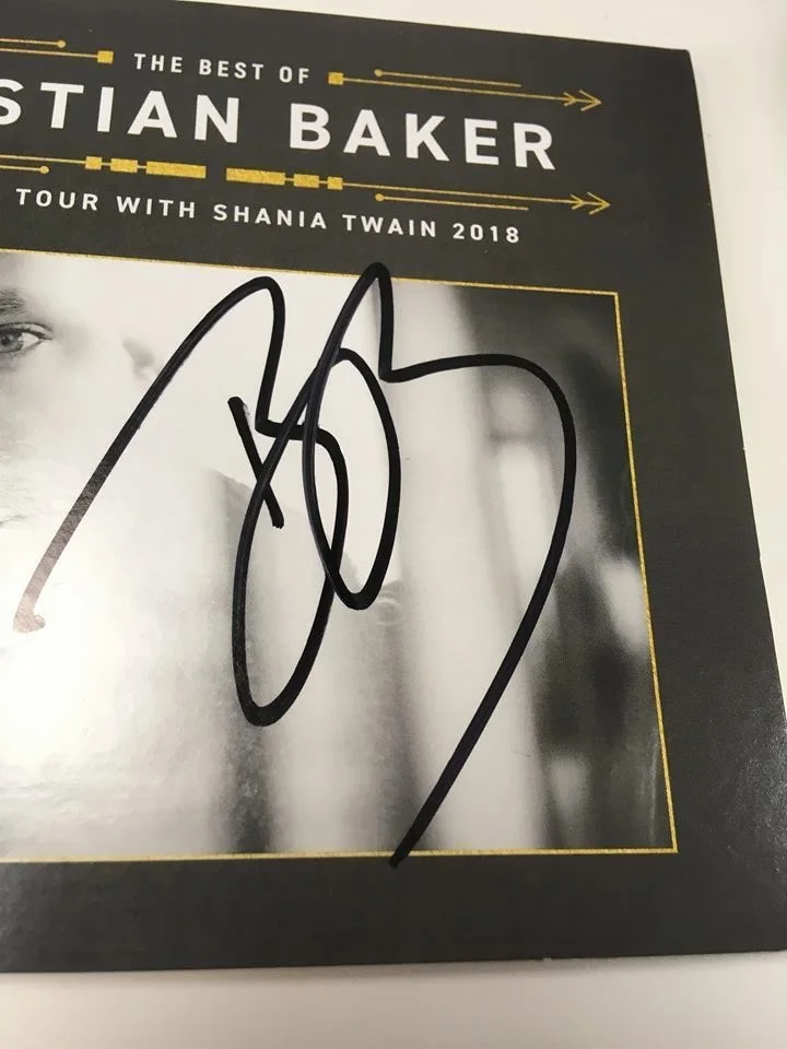 BASTIAN BAKER SIGNED AUTOGRAPHED CD Shania Twain 2018 Tour, image 2