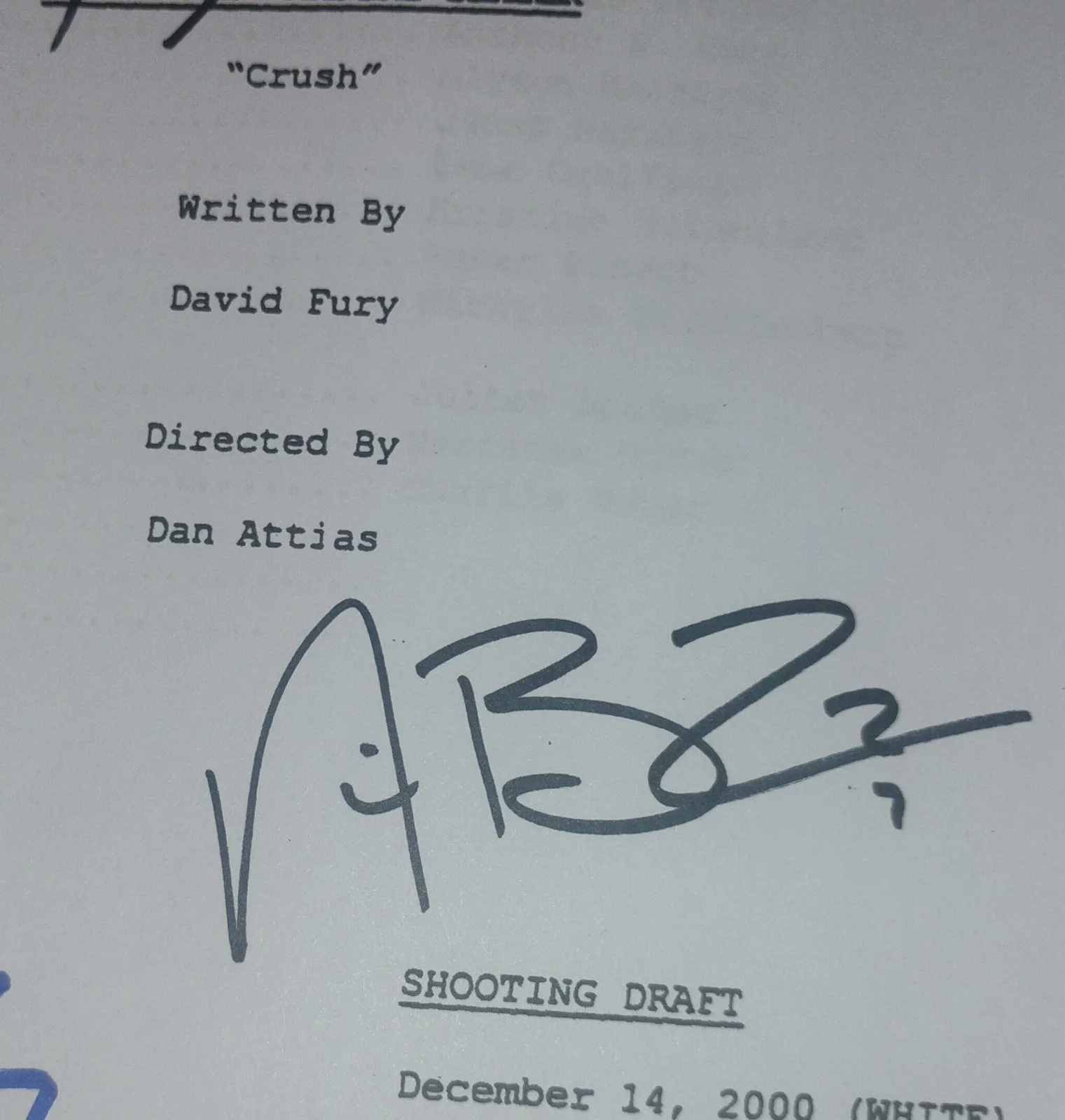 Buffy The Vampire Slayer 3x Cast Hand Signed Script COA Nicholas Brendon, image 4