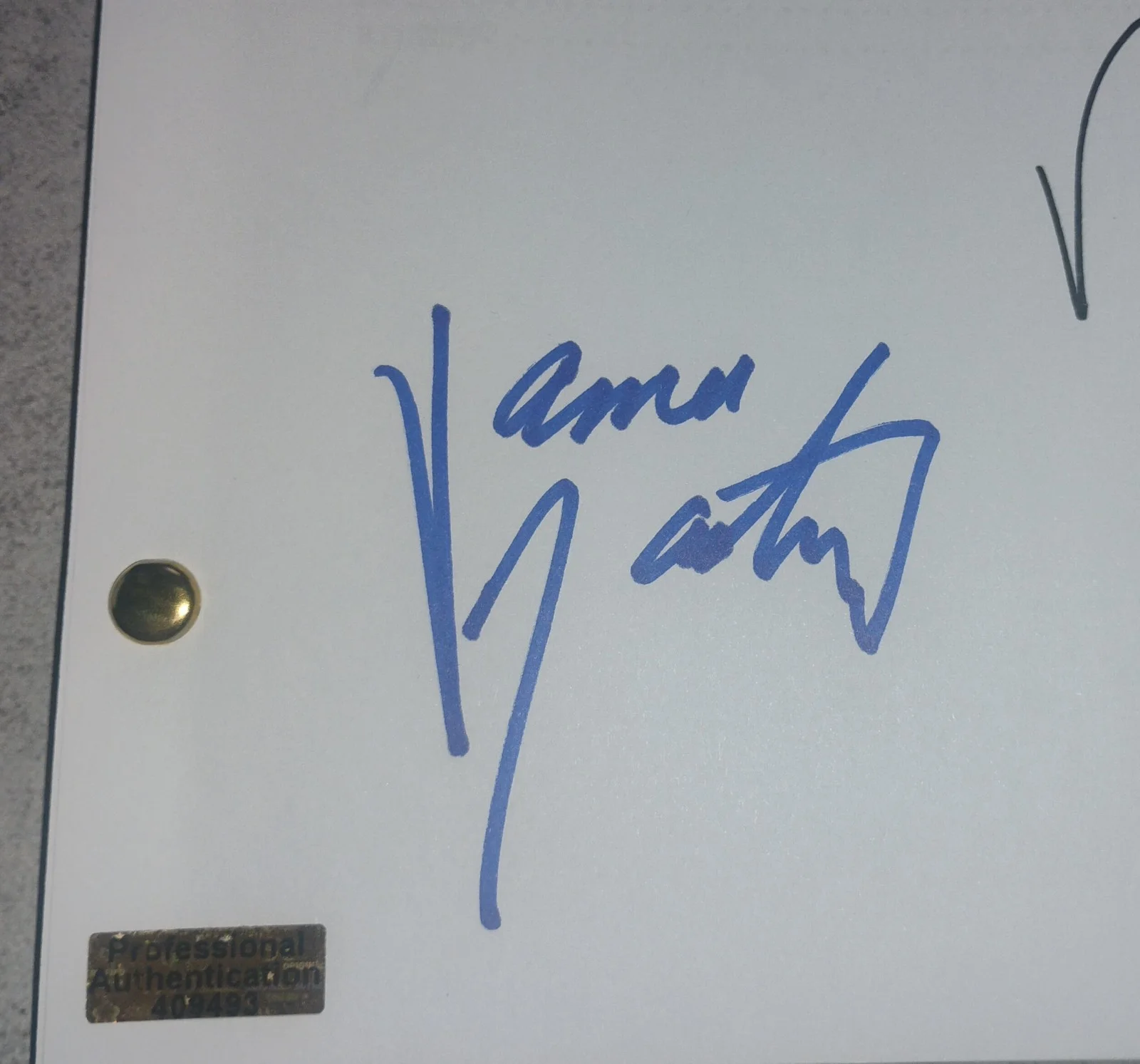 Buffy The Vampire Slayer 3x Cast Hand Signed Script COA Nicholas Brendon, image 5