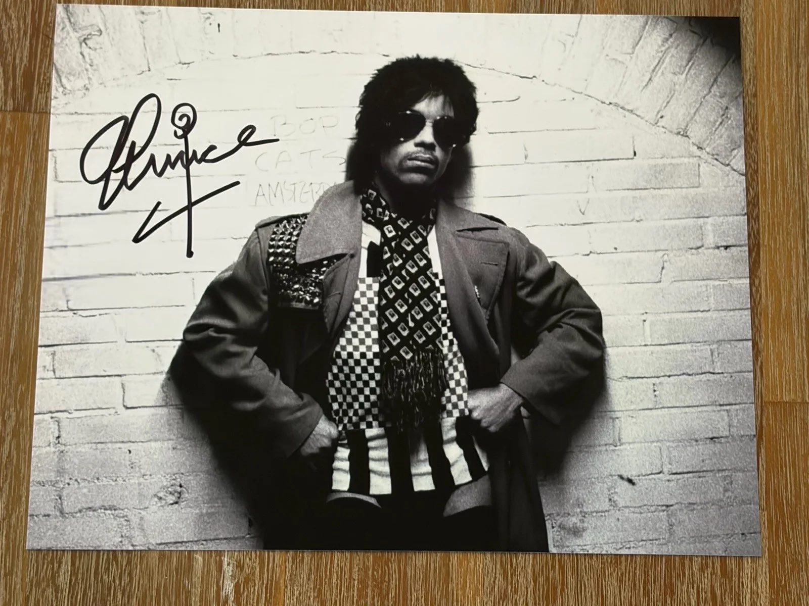 Prince autographed 8x10 photo, signed, authentic, Purple Rain, COA, image 2