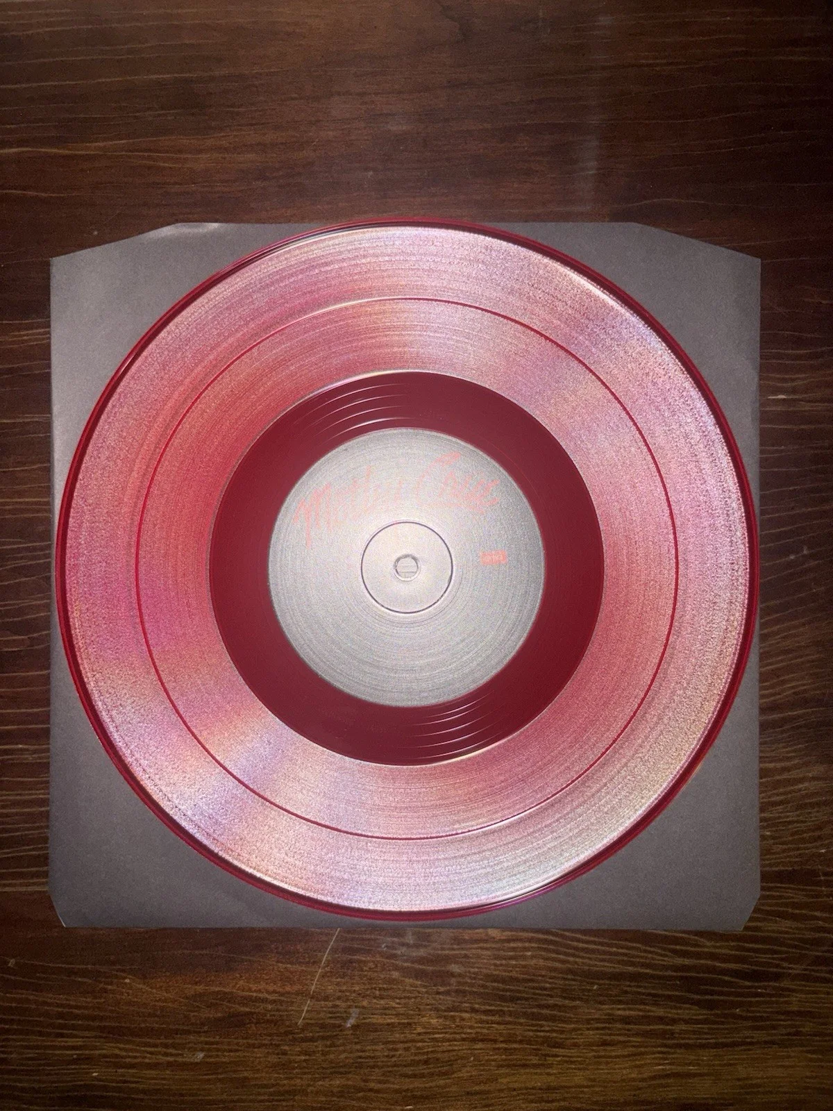 Mötley Crüe 45 RPM Red Vinyl Signed / Autographed by 3/4, Tommy Nikki Vince COA, изображение 3