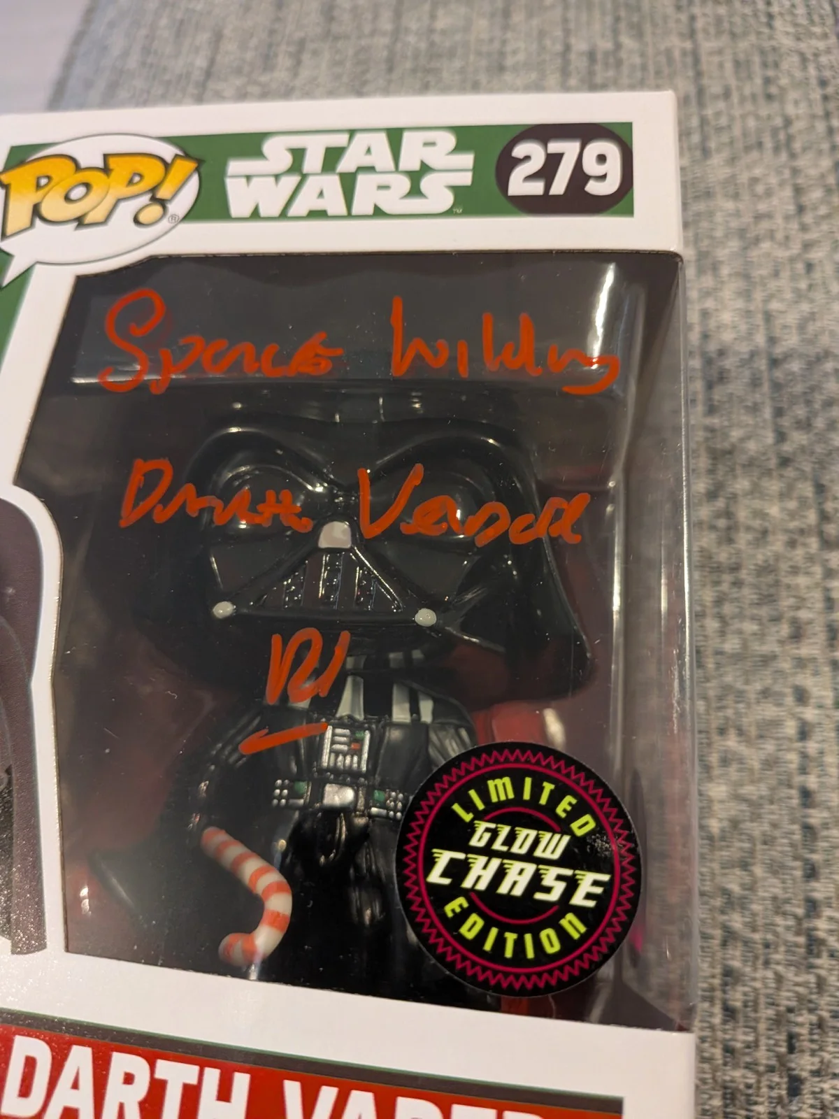Darth Vader Chase Autographed Funko, image 2