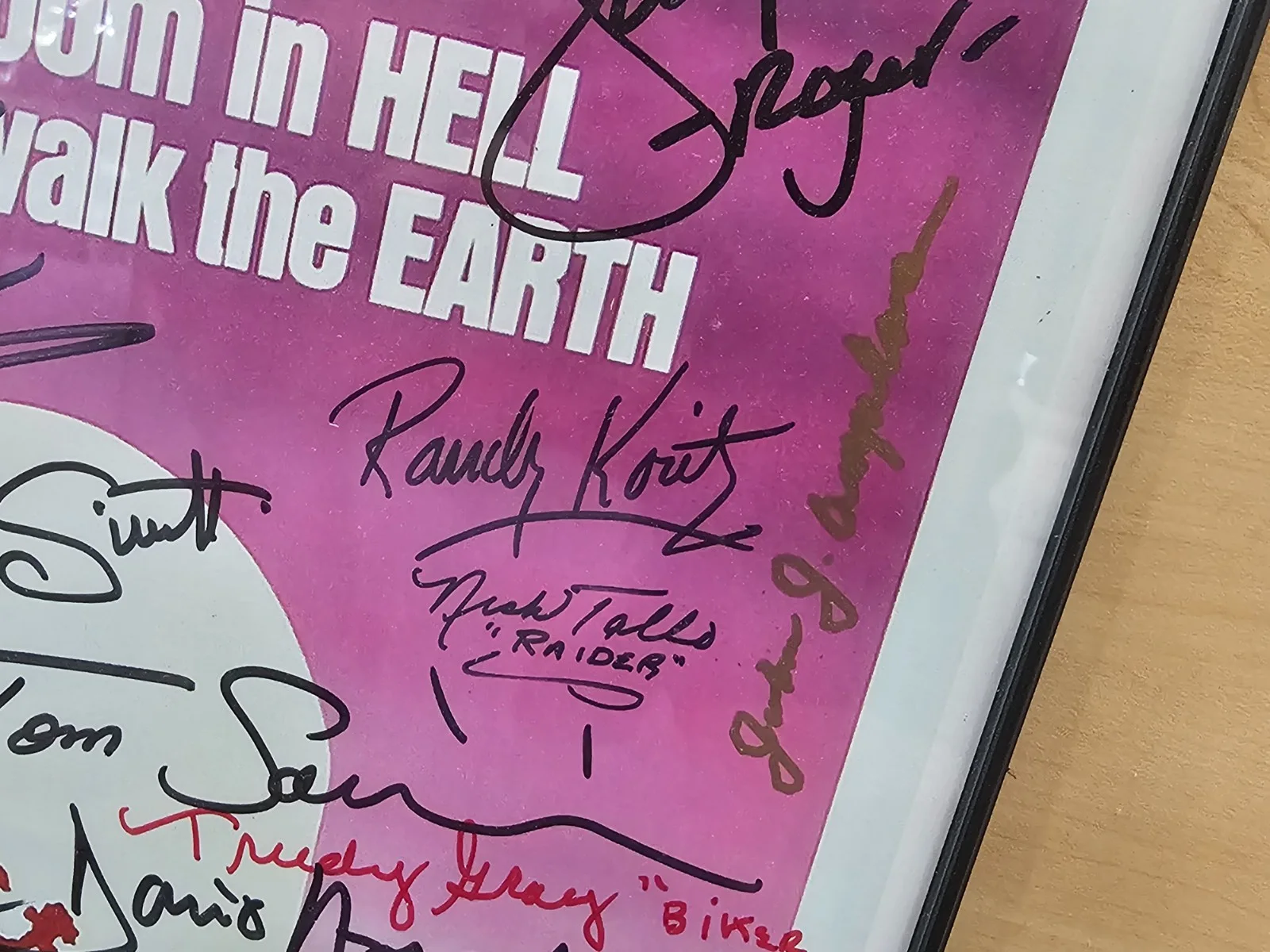 Dawn of the Dead Case — Dawn of the Dead Cast Signed Movie Poster w/ 23 Signatures Framed 11" x 17", изображение 5