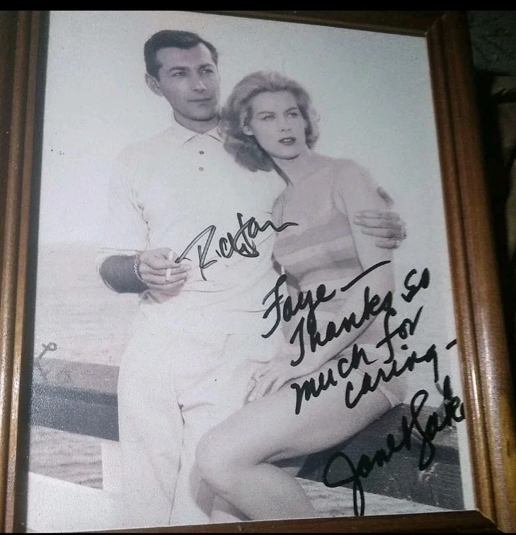 janet lake + Rick Jason — Janet Lake & Rick Jason Autographed Celebrity Photo, signed in person UNFRAMED