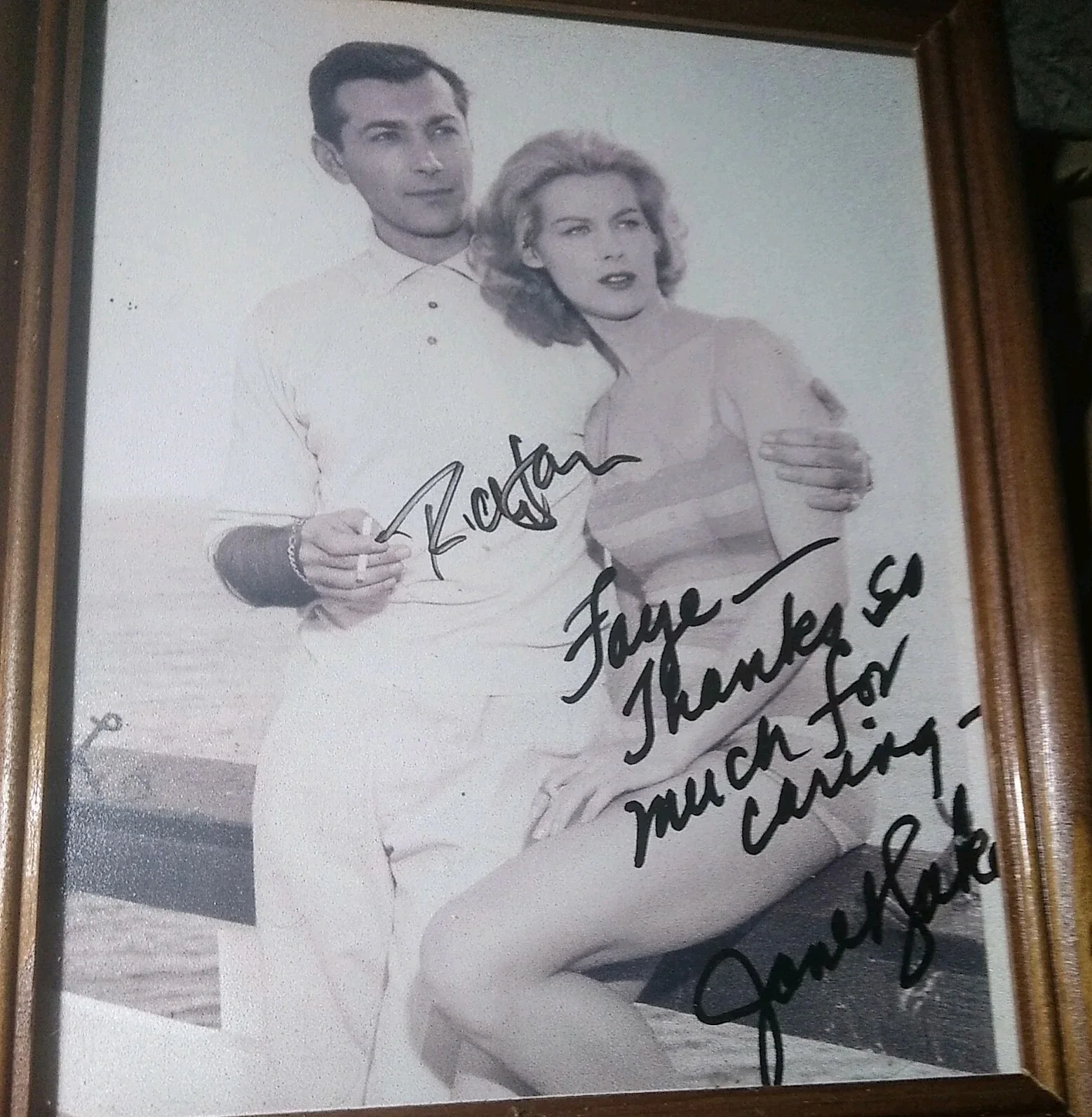 janet lake, Rick Jason — Janet Lake & Rick Jason Autographed Celebrity Photo, signed in person UNFRAMED, изображение 3