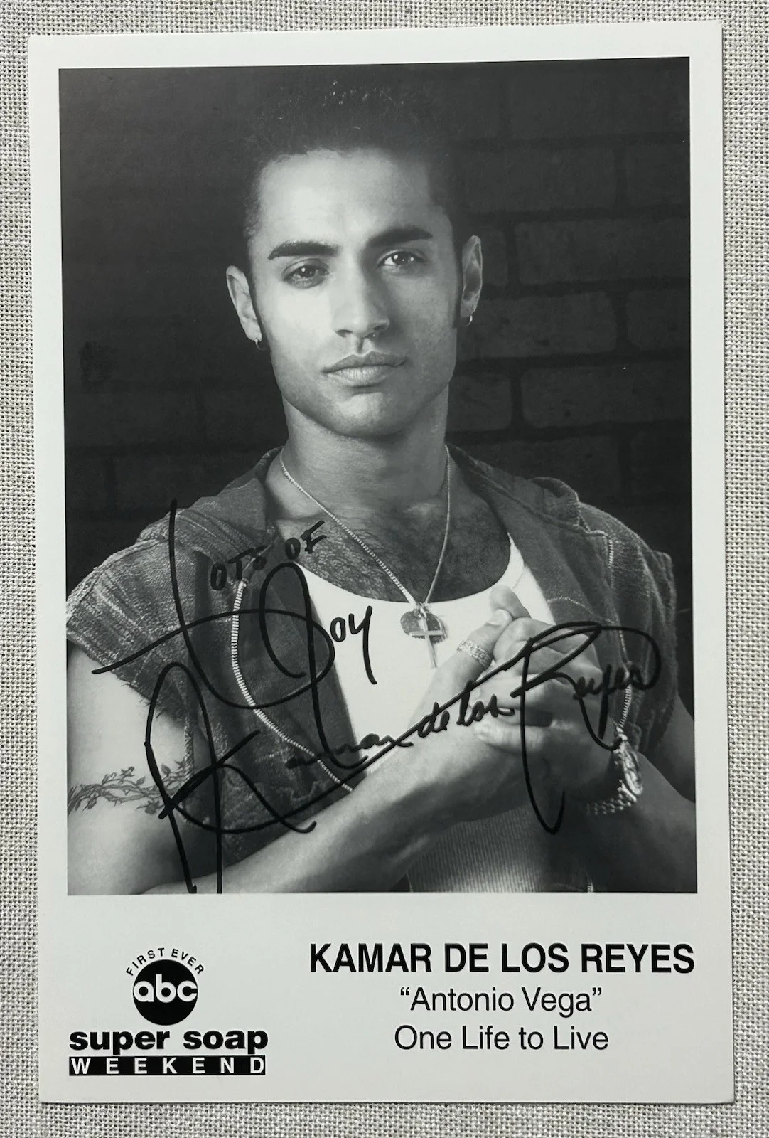 4 Days Of Our Lives Hand Signed Photos Kassie Depaiva Christopher Douglas LOOK, изображение 2