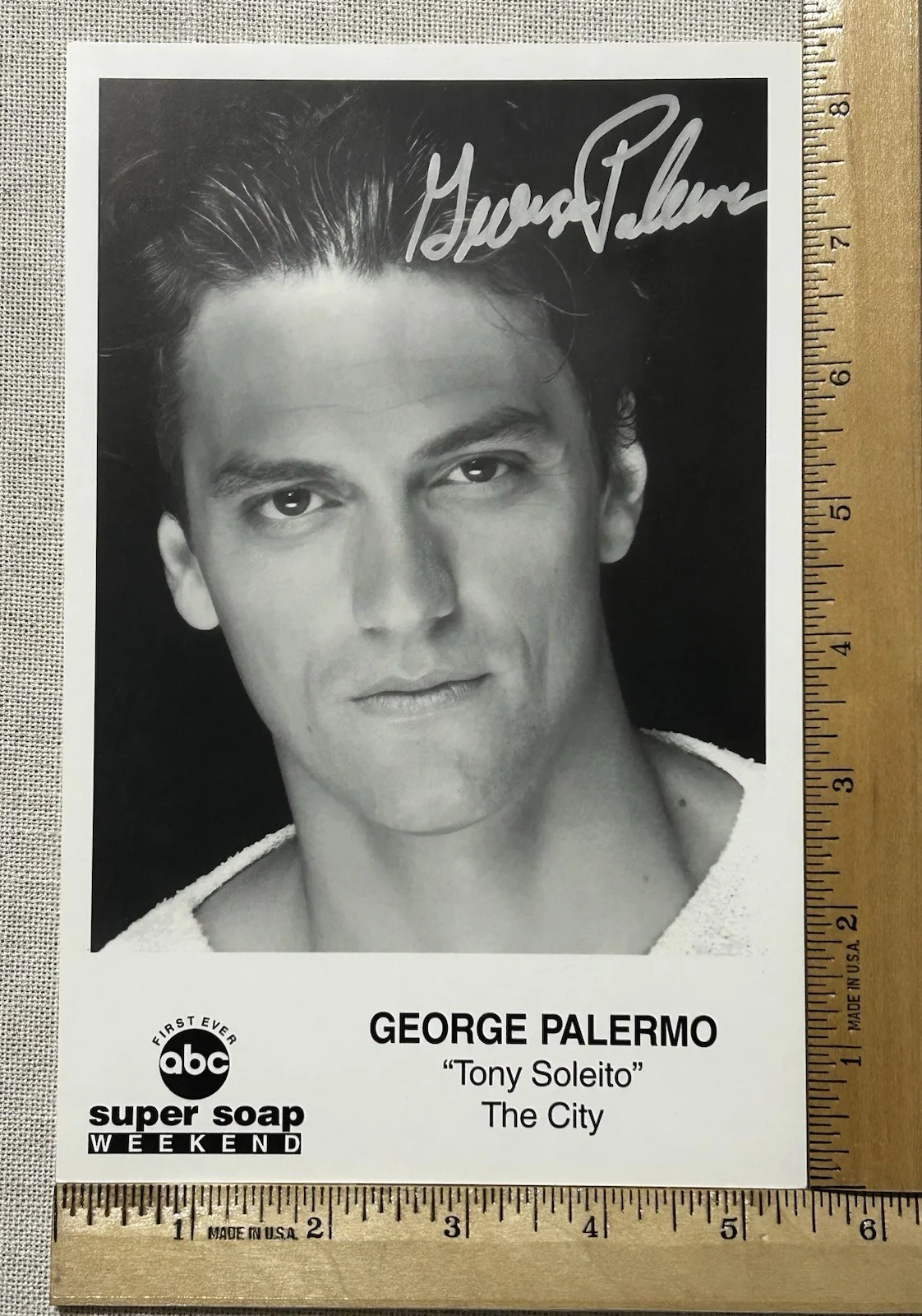 George Palermo — George Palermo Hand Signed 5.5" x 8.5" Photo Law & Order Loving, image 2