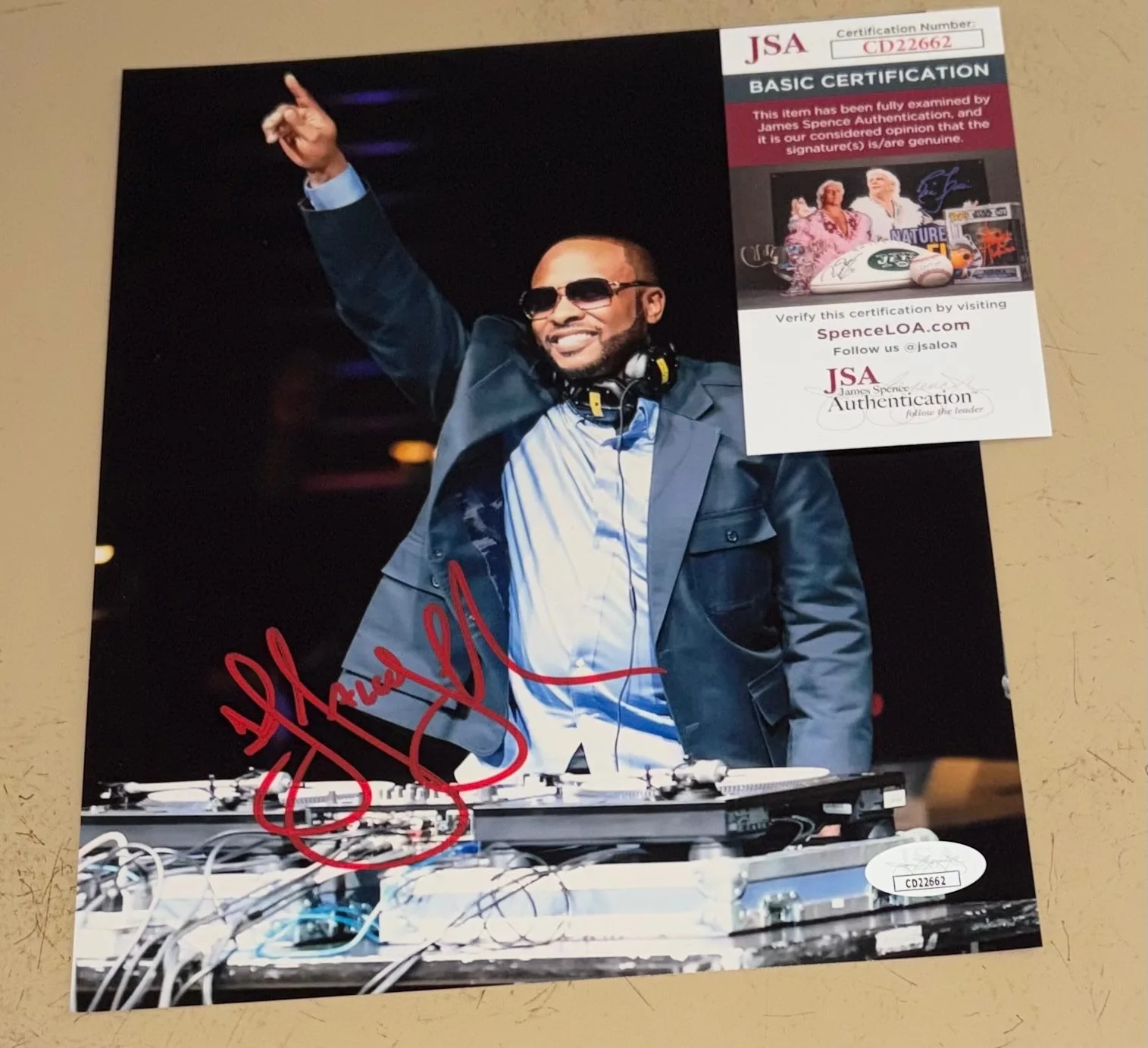 DJ Jazzy Jeff — DJ Jazzy Jeff Signed Autographed 8x10 Photo Fresh Prince of Bel Air Will JSA