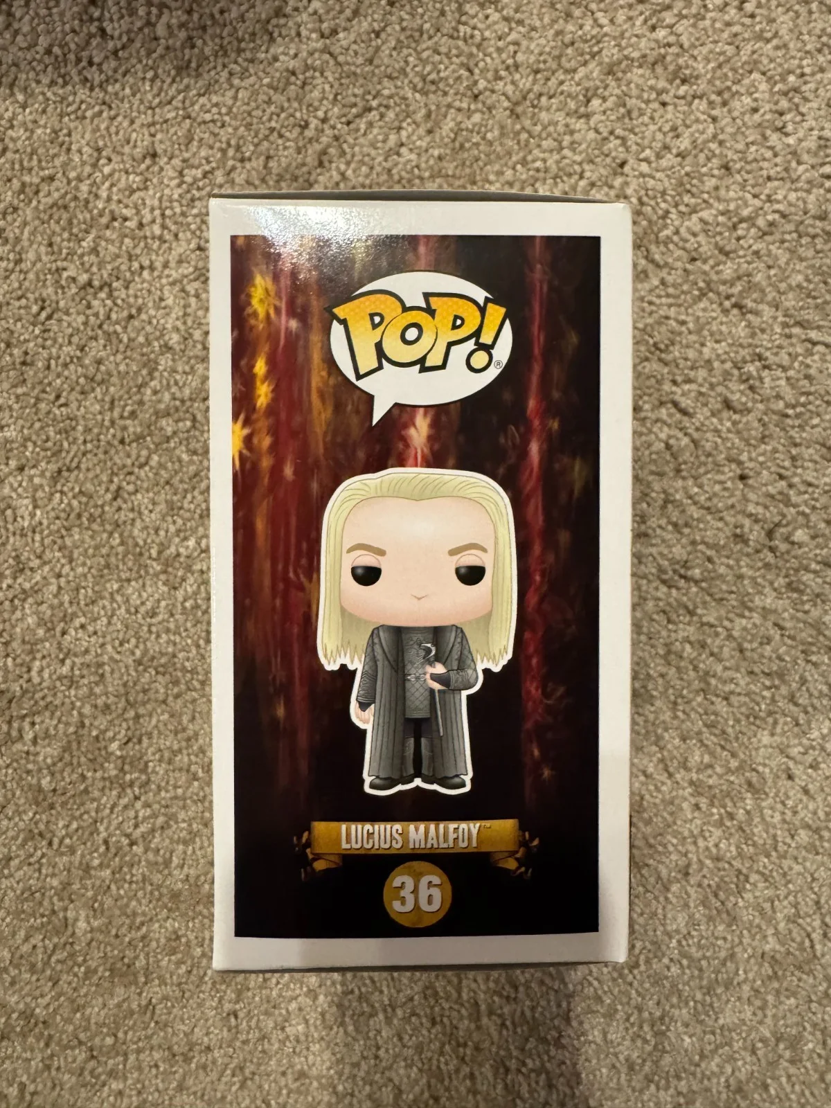 Jason Isaacs Signed Lucius Malfoy Funko Pop Harry Potter 36 SWAU COA WS, изображение 5