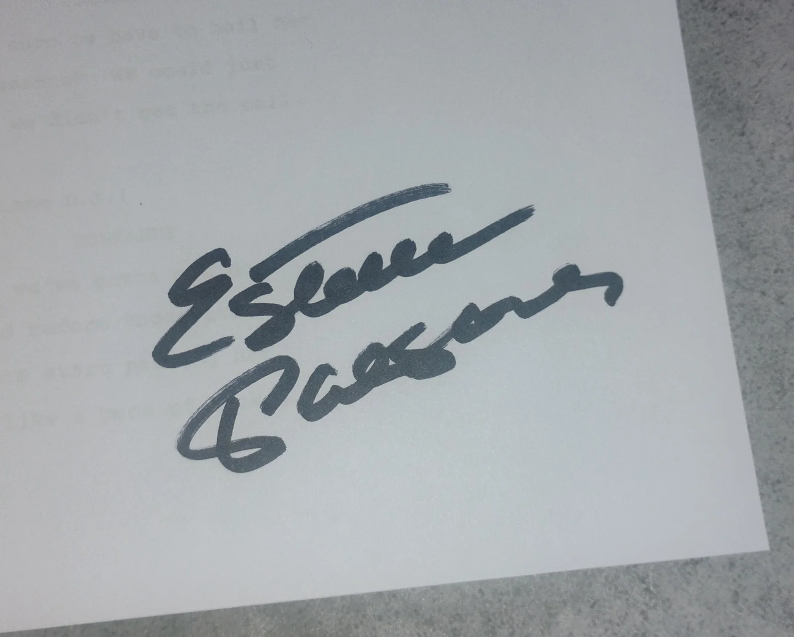Estelle Parsons Hand Signed Roseanne Script COA - NO US TARIFFS, image 3