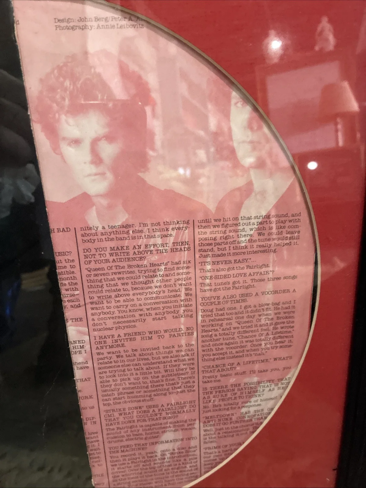Signed Lover boy Album Framed, image 4