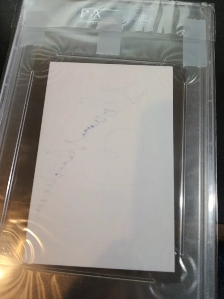 Florence Henderson "The Brady Bunch" Autograph index Card, PSA Grade 10 GEM MINT, изображение 2