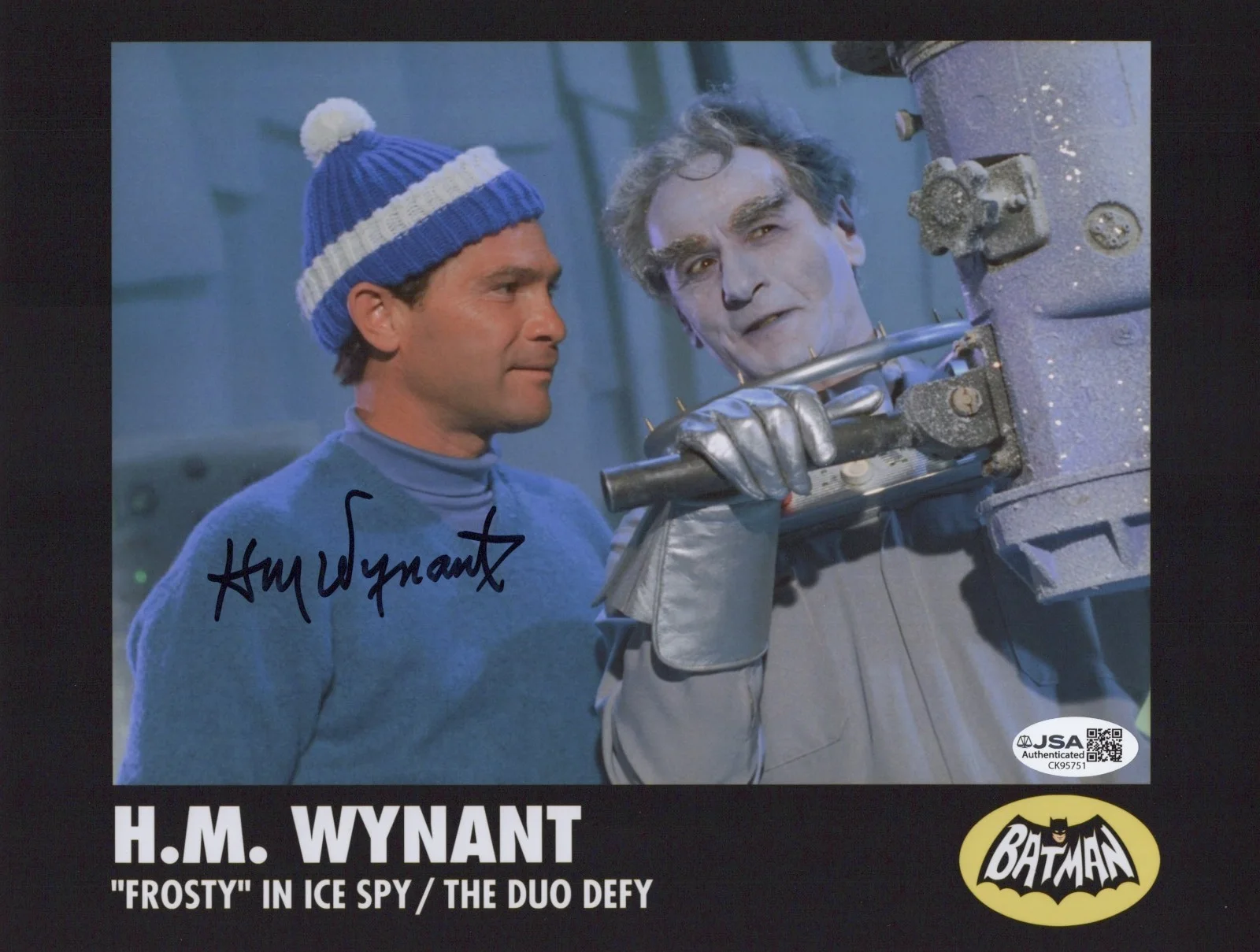 H.M. WYNANT — H.M. WYNANT Signed BATMAN 8x10 Photo FROSTY Authentic Autograph JSA COA CERT
