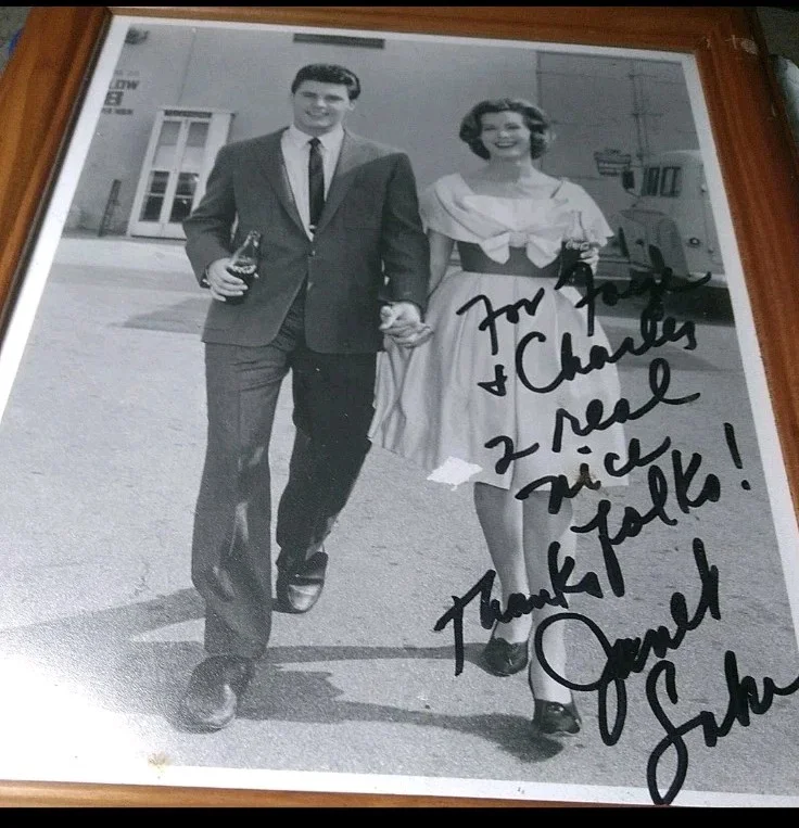 janet lake — Janet Lake Autographed w/ Ricky Nelson Celeb Promo signed in person UNFRAMED