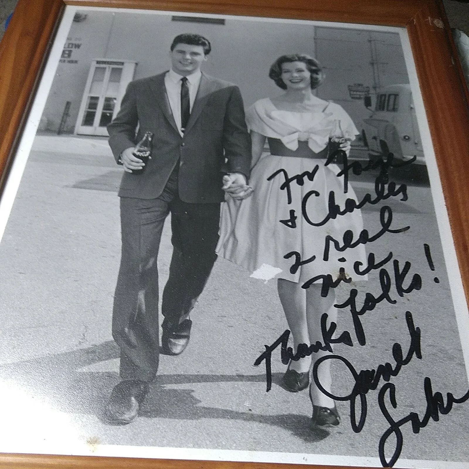 janet lake — Janet Lake Autographed w/ Ricky Nelson Celeb Promo signed in person UNFRAMED, изображение 2