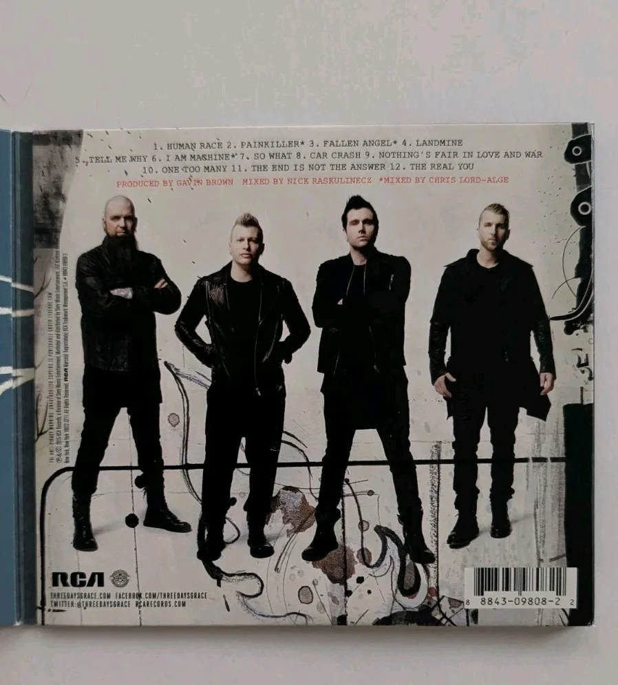 Three Days Grace SIGNED Human CD AUTOGRAPHED, изображение 5