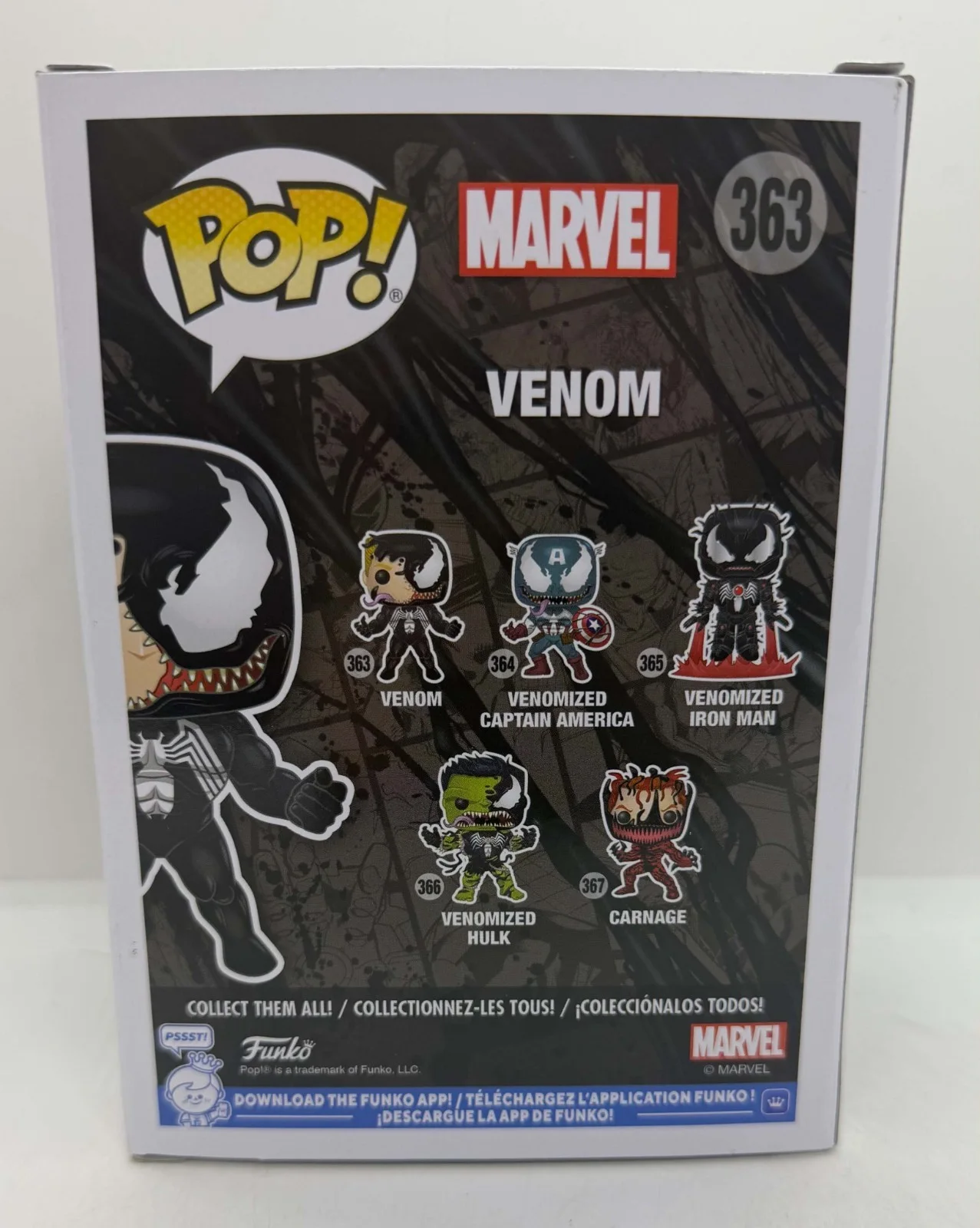 todd mcfarlane — Todd McFarlane Signed Marvel Venom Funko Pop #363 SWAU, image 3
