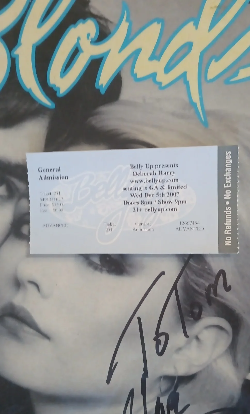 Deborah Harry Signed Eat To The Beat In Person Album, изображение 2