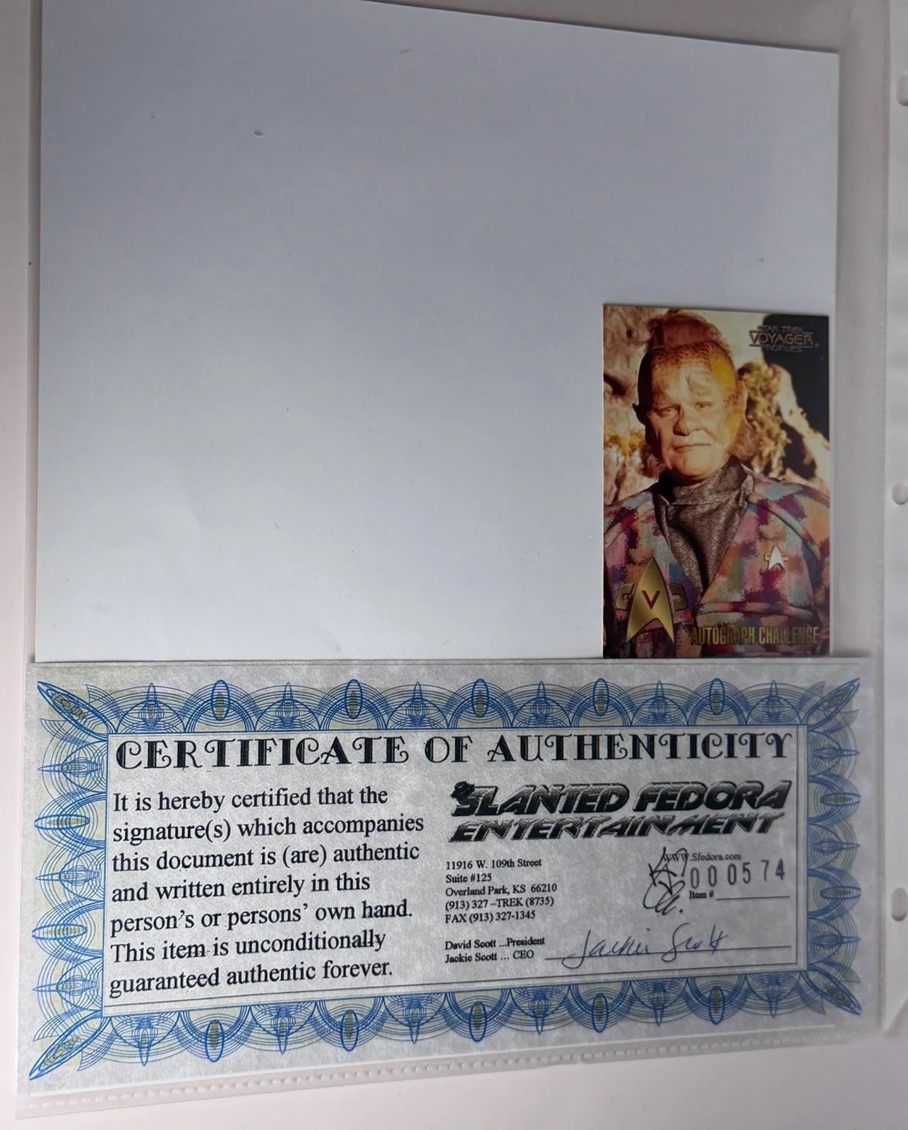 Ethan Phillips — Ethan Phillips Signed 8x10 Photo Neelix Star Trek Voyager Autograph, изображение 2