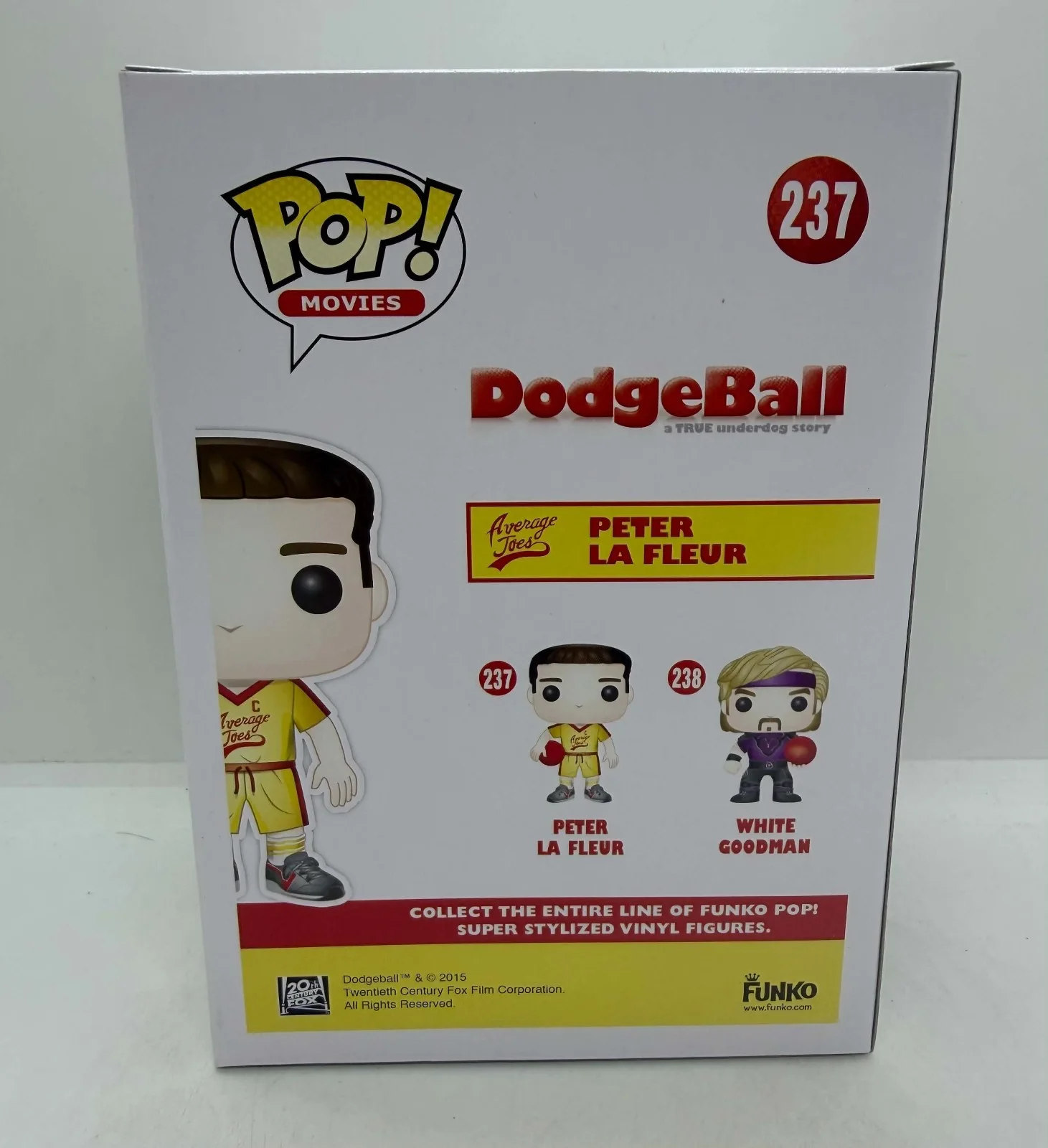 vince vaughn — Vince Vaughn Signed Dodgeball Peter La Fleur Funko Pop #237 SWAU, image 3