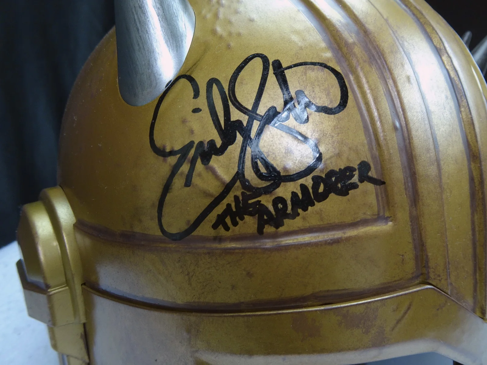 Emily Swallow — Emily Swallow Autographed Star Wars Mandalorian The Armorer Electronic Helmet, image 2