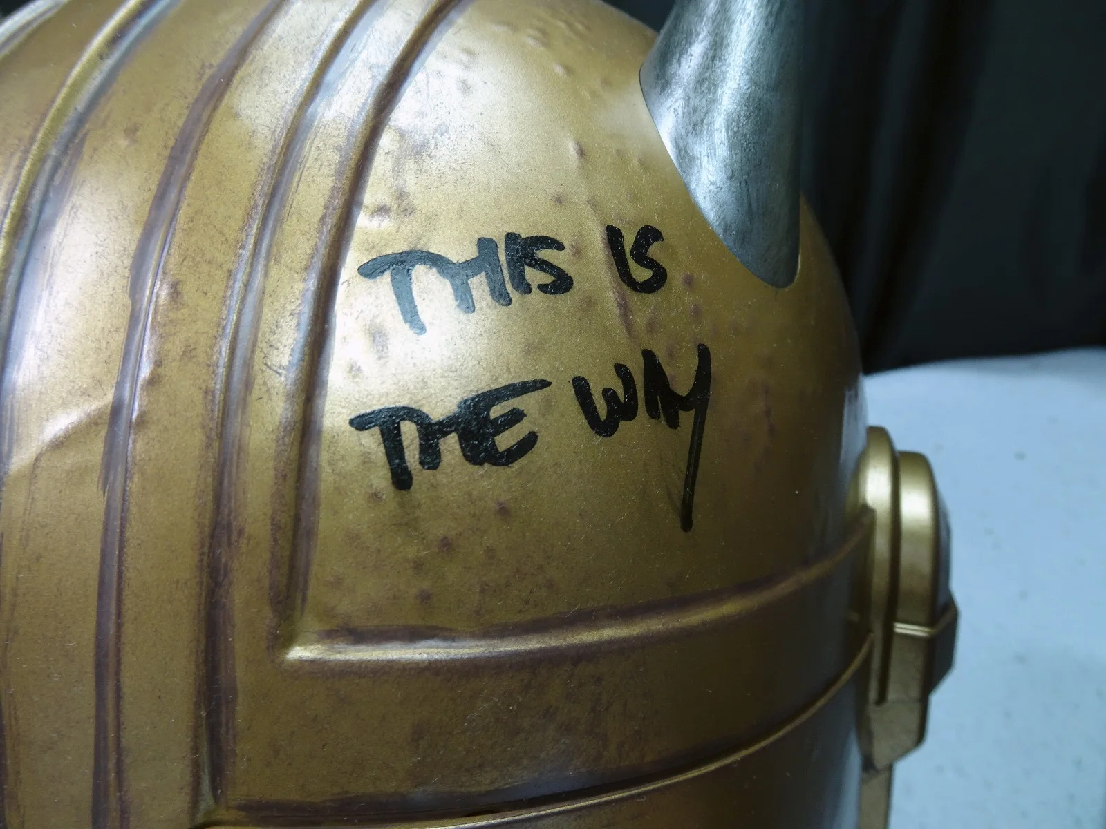 Emily Swallow — Emily Swallow Autographed Star Wars Mandalorian The Armorer Electronic Helmet, image 4