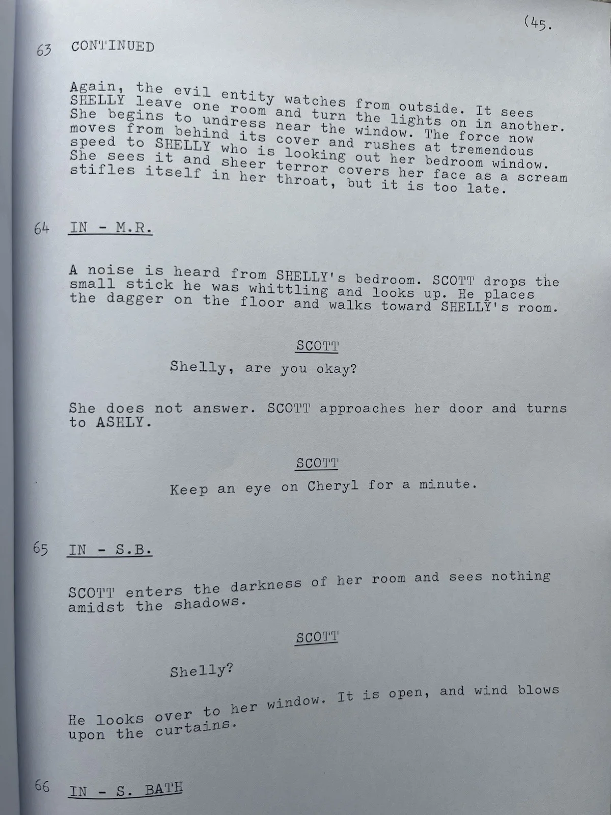 Evil Dead Film Script / Screenplay. Sam Raimi, Bruce Campbell., image 2