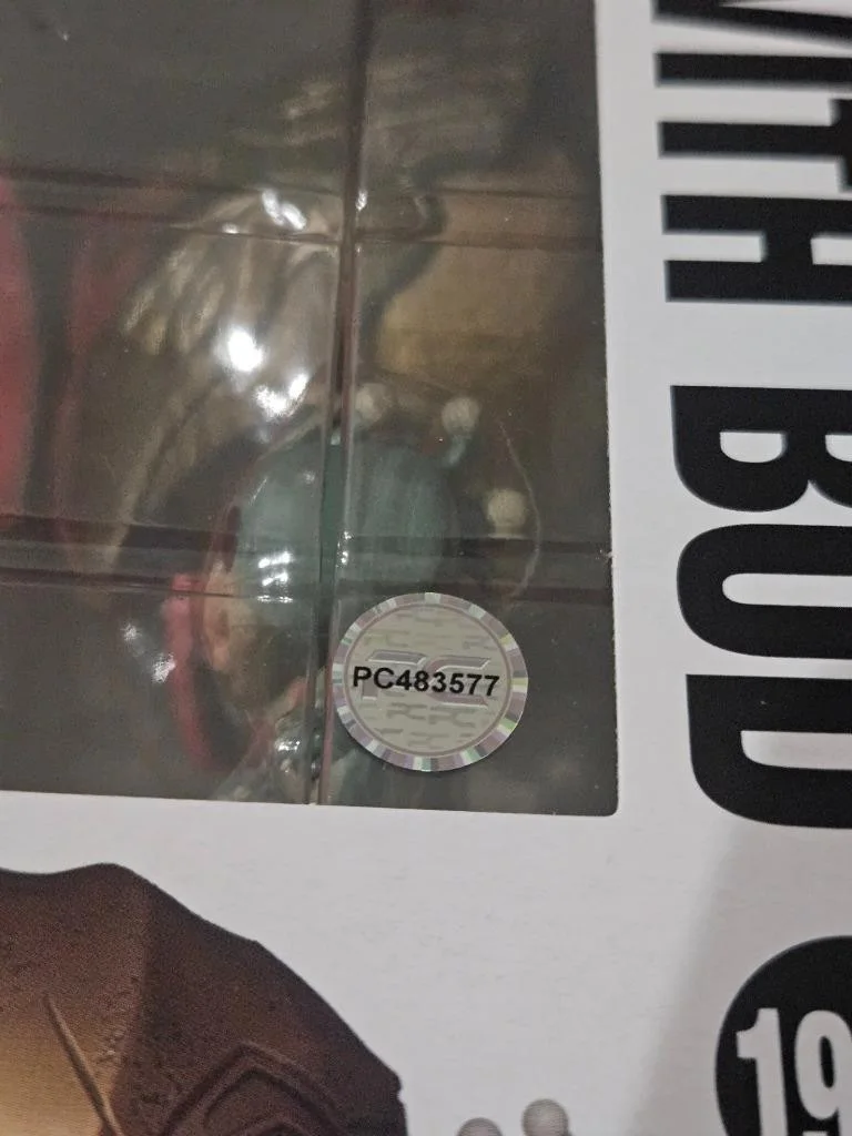 DIMITRIUS SCHUSTER KOLOAMATANGI — DIMITRIUS SCHUSTER KOLOAMATANGI SIGNED FUNKO POP! 1932 PREDATOR DEK WITH BUD COA, изображение 4