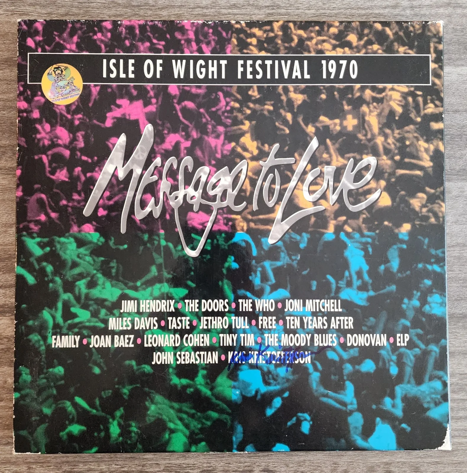 Kris Kristofferson & John Sebastian Signed Message To Love Laserdisc Box Set RAD, image 2