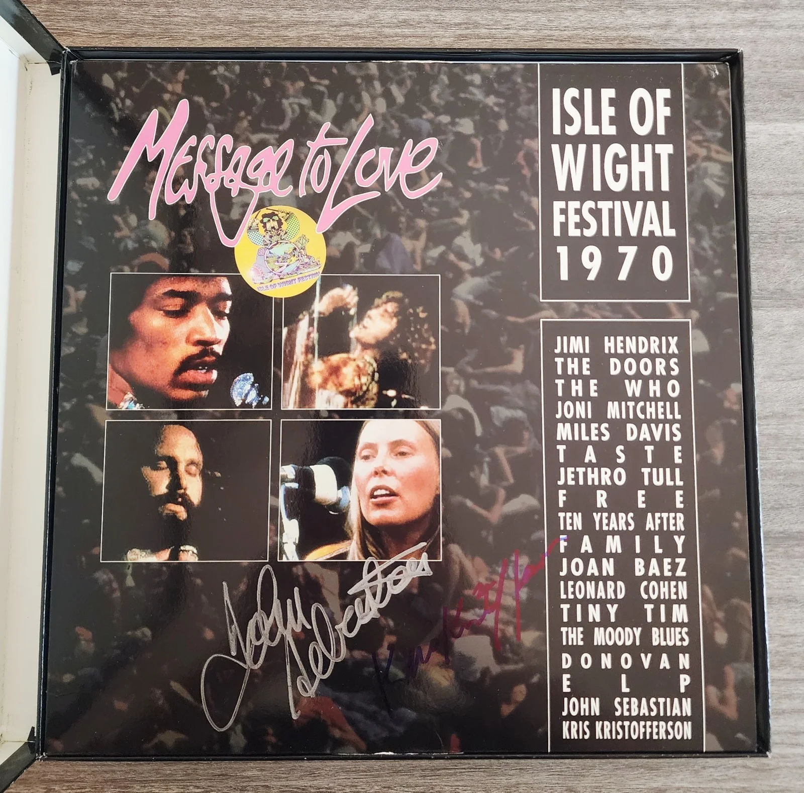 Kris Kristofferson & John Sebastian Signed Message To Love Laserdisc Box Set RAD, image 4