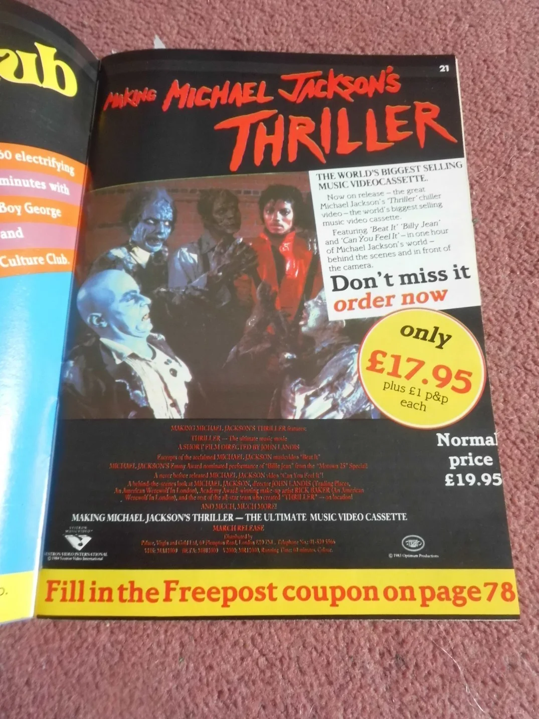 VIDEO AT HOME (1984) UK mag VHS tapes HORROR, SCIENCE FICTION, etc, image 3