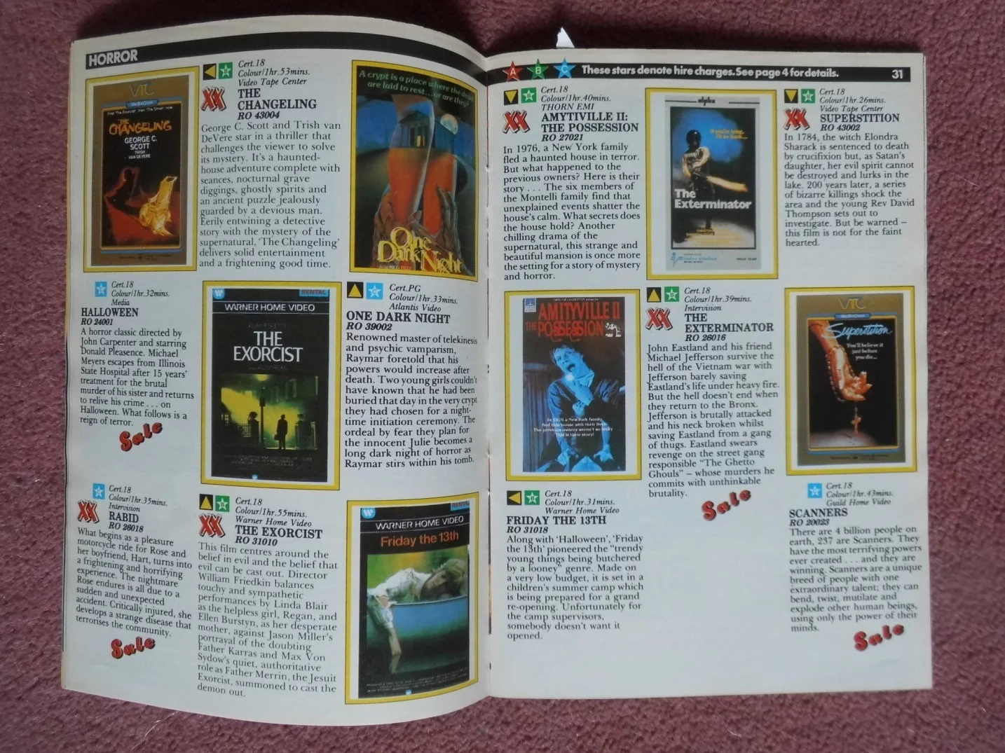 VIDEO AT HOME (1984) UK mag VHS tapes HORROR, SCIENCE FICTION, etc, image 5