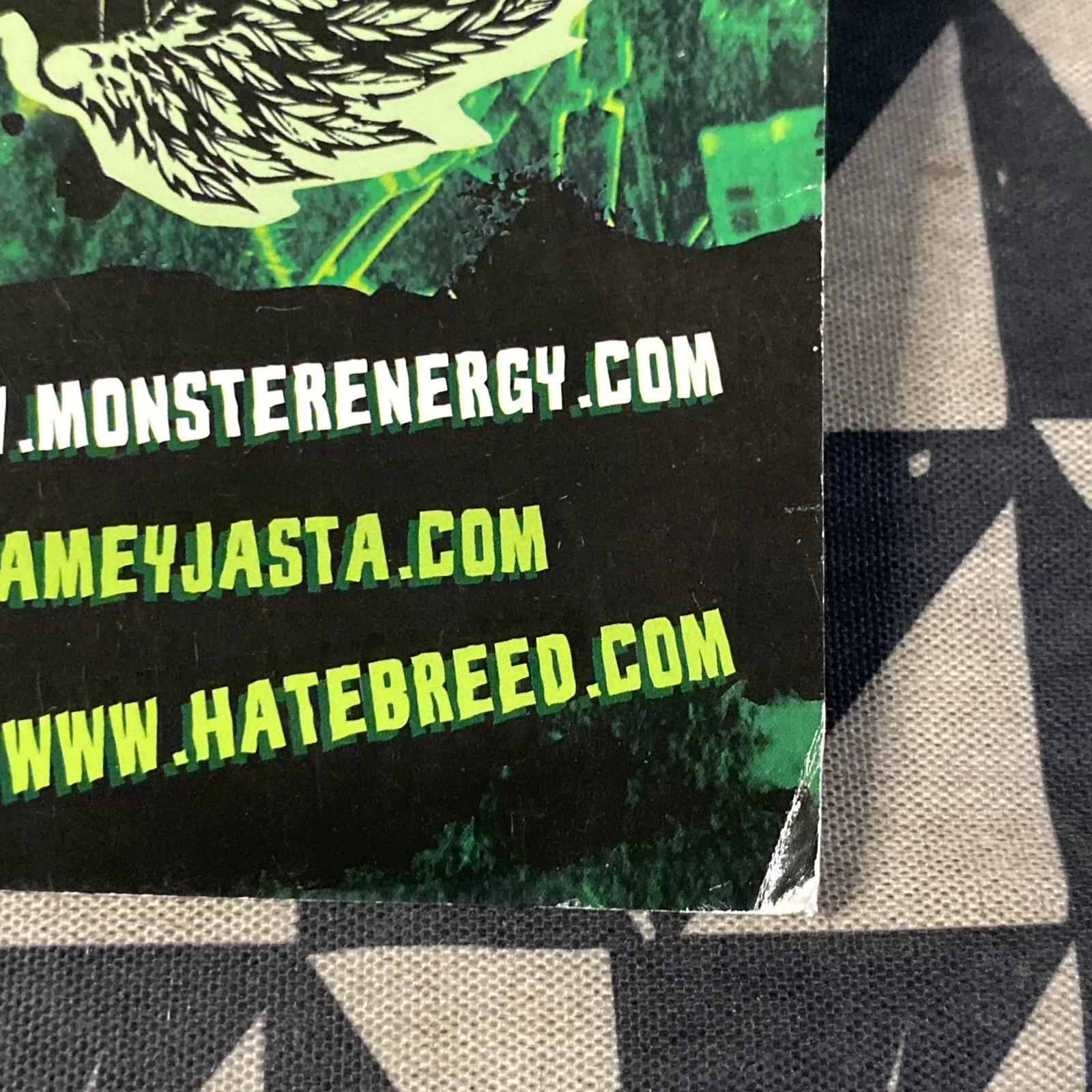 HATEBREED JAMEY JASTA SIGNED AUTOGRAPH ON MONSTERENERGY 8"X10" COLOR PROMO, изображение 4