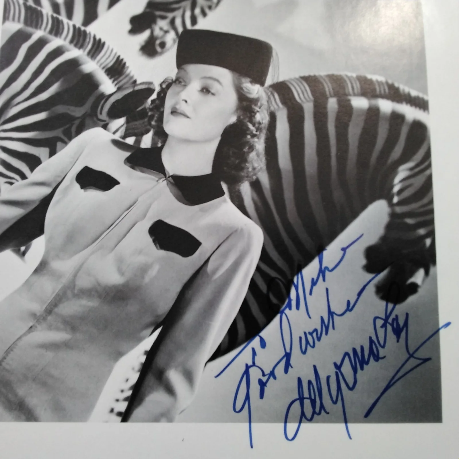Myrna Loy SIGNED Photo MGM Movie Actress Thin Man Mr. Blandings Best Years Lives, изображение 3