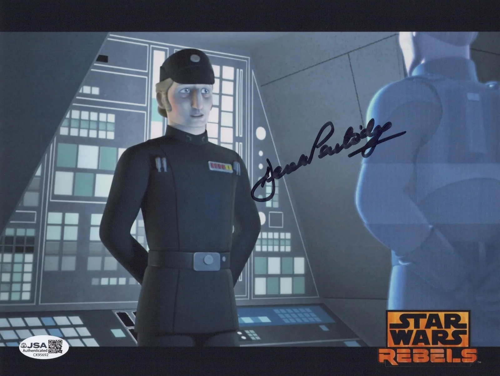 DEREK PARTRIDGE — DEREK PARTRIDGE Signed STAR WARS REBELS 8x10 Photo ADMIRAL BROM Autograph JSA