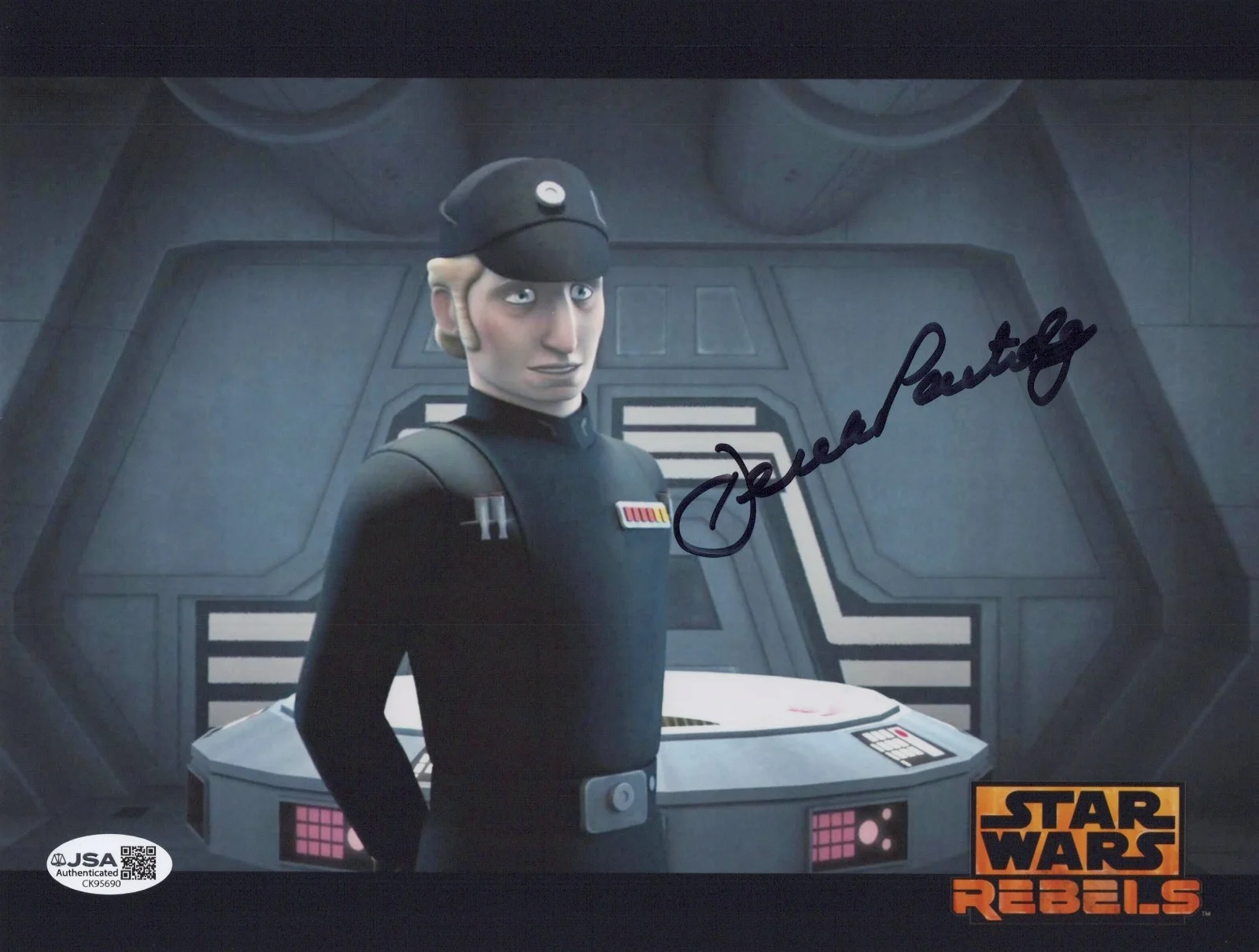 DEREK PARTRIDGE — DEREK PARTRIDGE Signed STAR WARS REBELS 8x10 Photo ADMIRAL BROM Autograph JSA