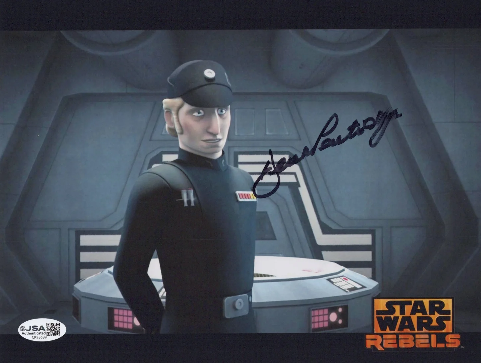 DEREK PARTRIDGE — DEREK PARTRIDGE Signed STAR WARS REBELS 8x10 Photo ADMIRAL BROM Autograph JSA
