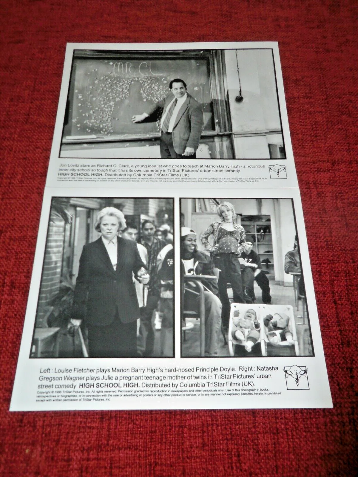 SET OF 6 PRESS STILLS FOR FILM 'HIGH SCHOOL HIGH' - MEKHI PHIFER, TIA CARRERE, изображение 3