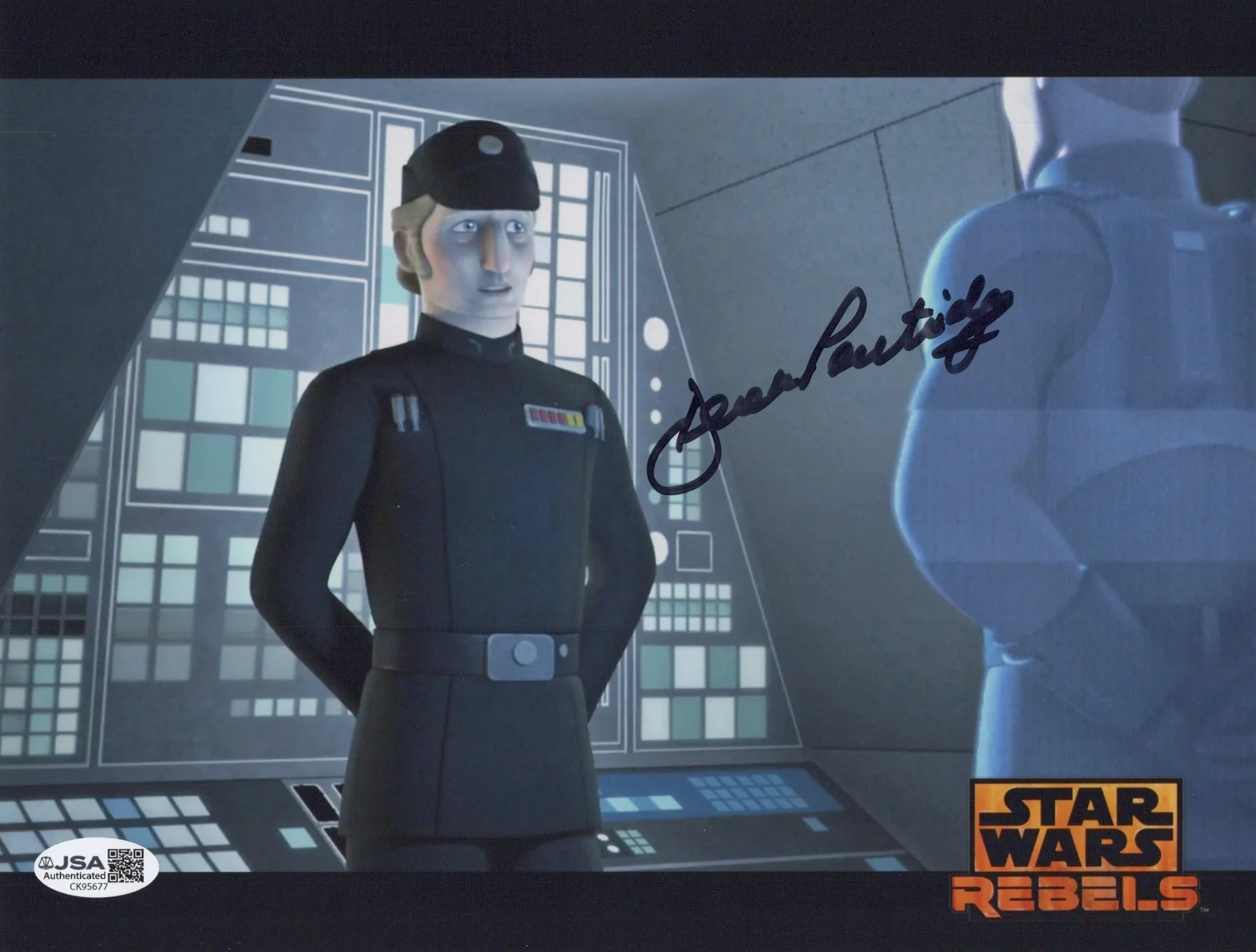 DEREK PARTRIDGE — DEREK PARTRIDGE Signed STAR WARS REBELS 8x10 Photo ADMIRAL BROM Autograph JSA