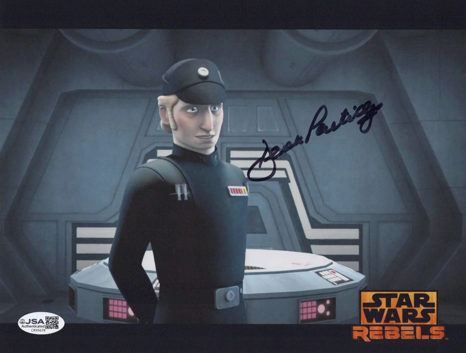 DEREK PARTRIDGE — DEREK PARTRIDGE Signed STAR WARS REBELS 8x10 Photo ADMIRAL BROM Autograph JSA