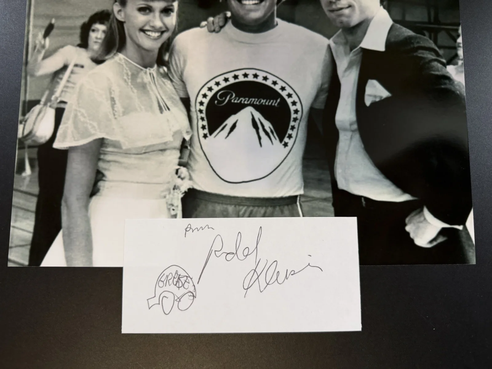 Randal Kleiser Signed Autograph Page Cut + 8x10 Photo Grease Director, image 2