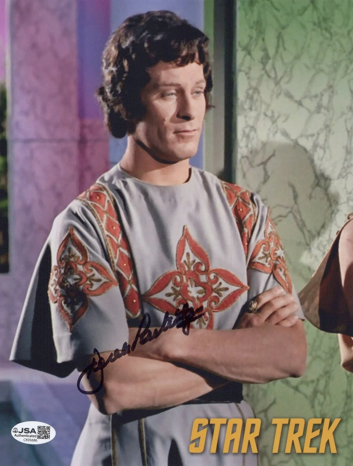 DEREK PARTRIDGE — DEREK PARTRIDGE Signed STAR TREK 8x10 Photo DIONYD Autograph JSA COA CERT