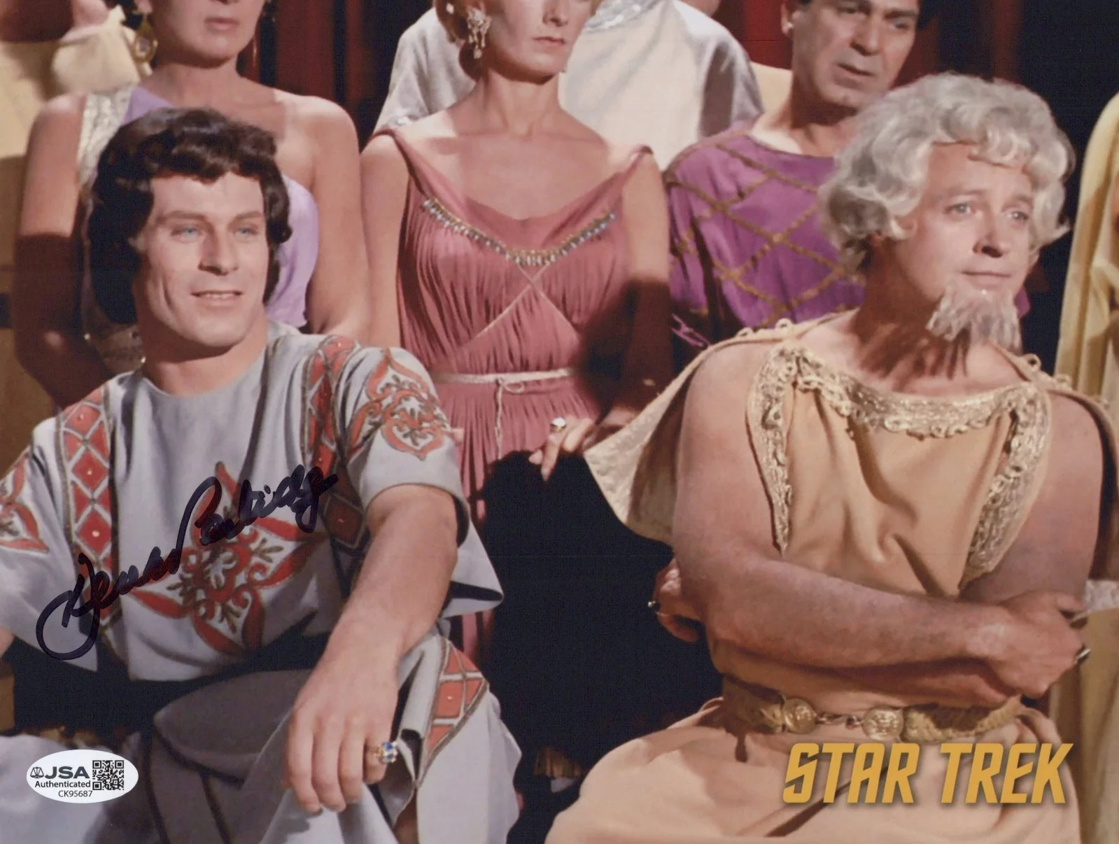 DEREK PARTRIDGE — DEREK PARTRIDGE Signed STAR TREK 8x10 Photo DIONYD Autograph JSA COA CERT
