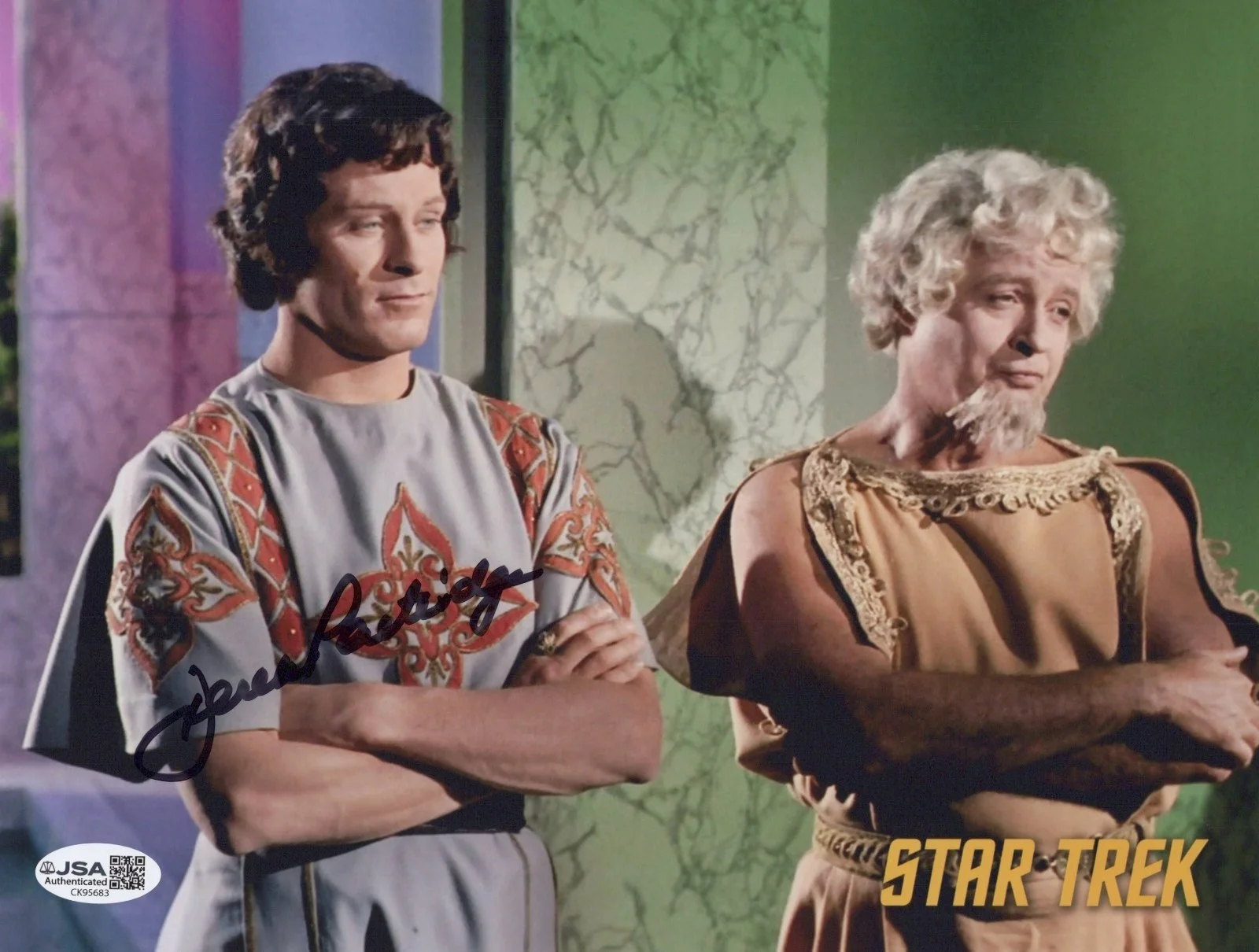 DEREK PARTRIDGE — DEREK PARTRIDGE Signed STAR TREK 8x10 Photo DIONYD Autograph JSA COA CERT