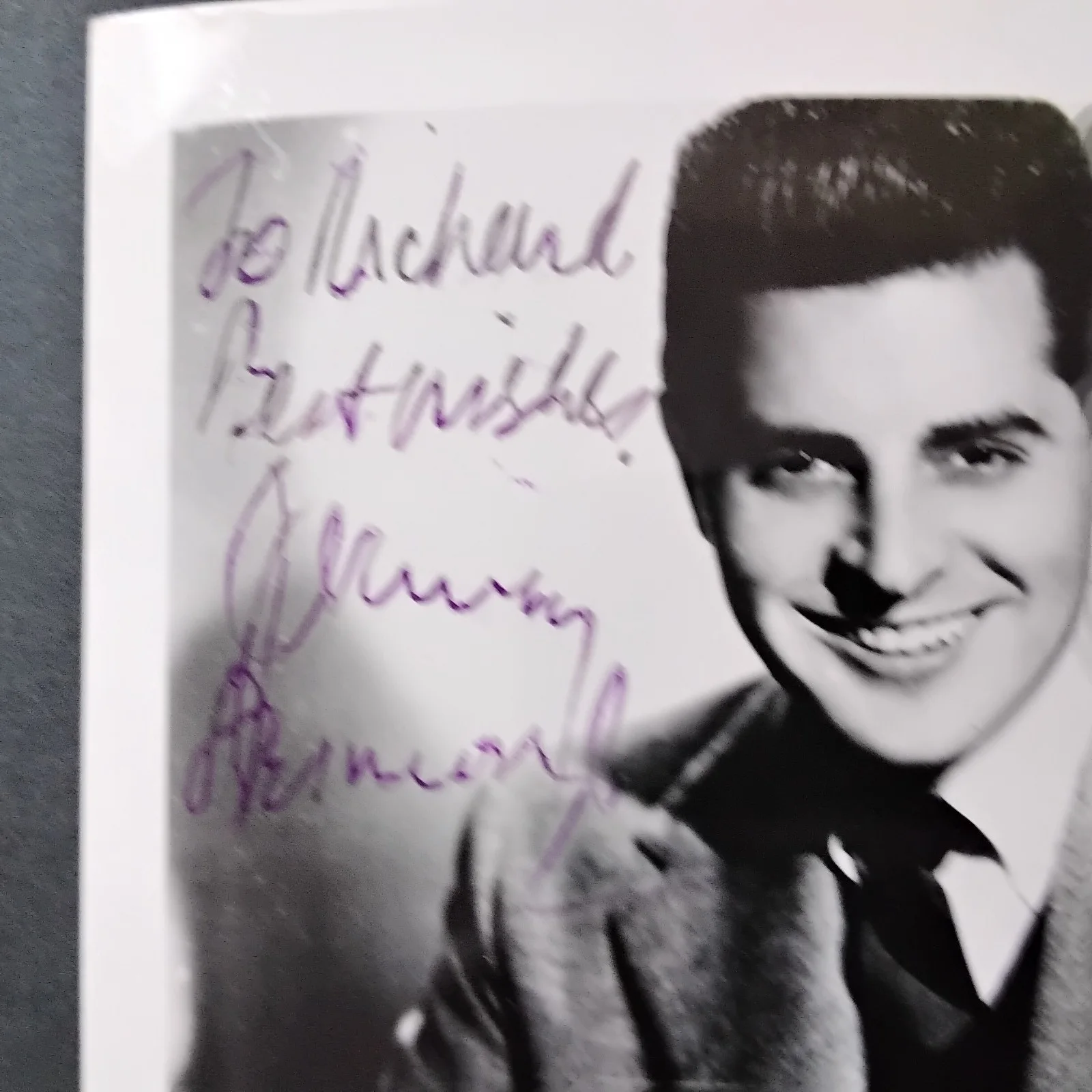 Johnny Desmond SIGNED Photo 40s Broadway Actor Singer Funny Girl C'est Si Bon, изображение 3