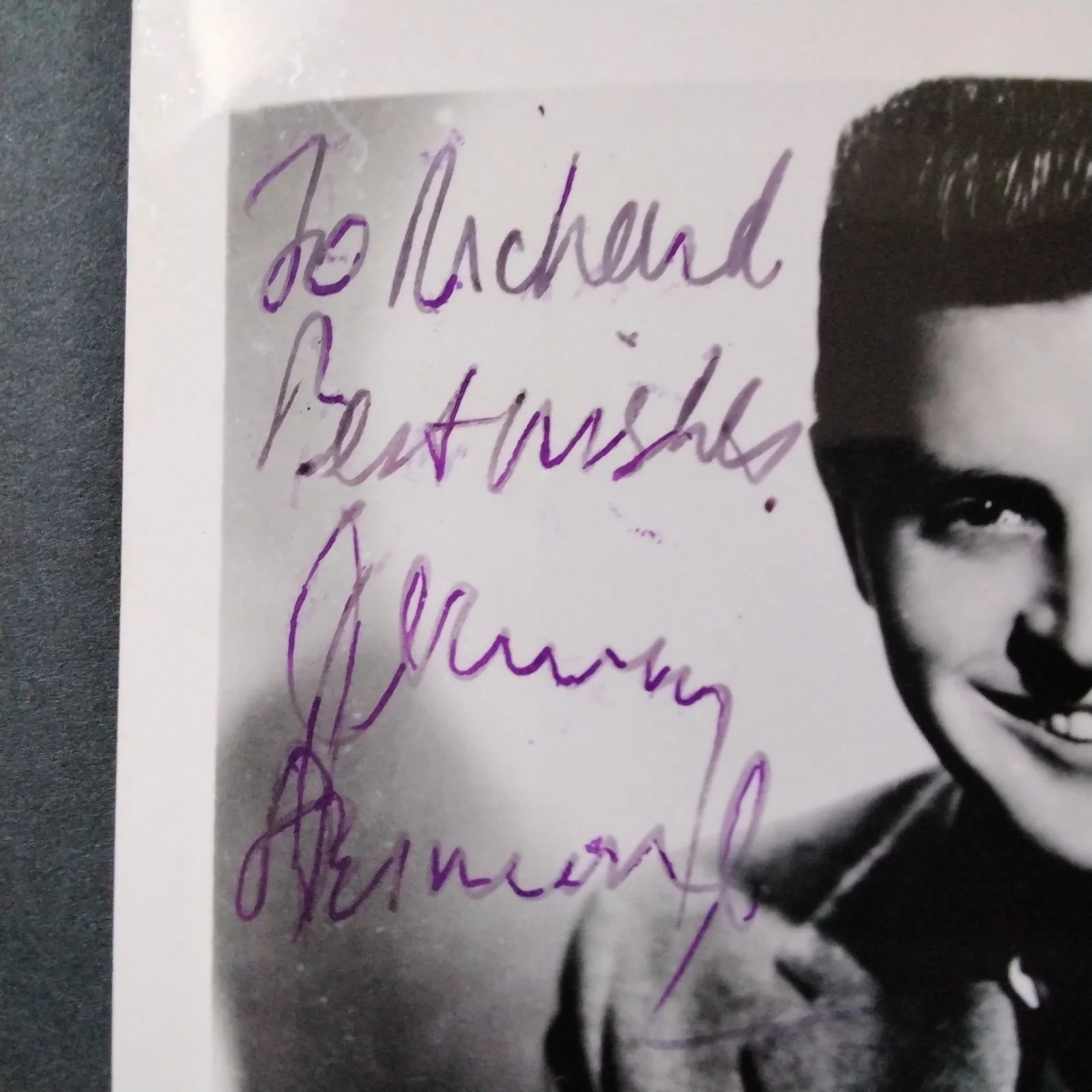 Johnny Desmond SIGNED Photo 40s Broadway Actor Singer Funny Girl C'est Si Bon, изображение 4
